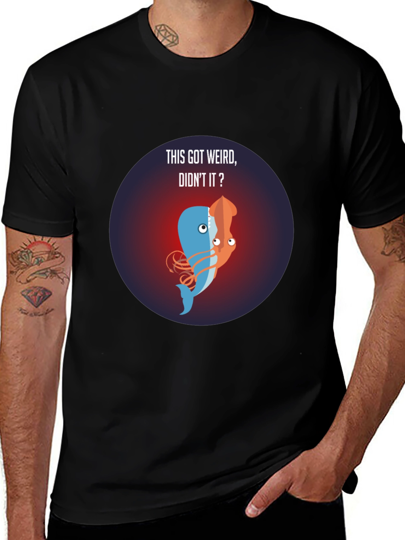 Weird Whale-Squid Fusion T-Shirt