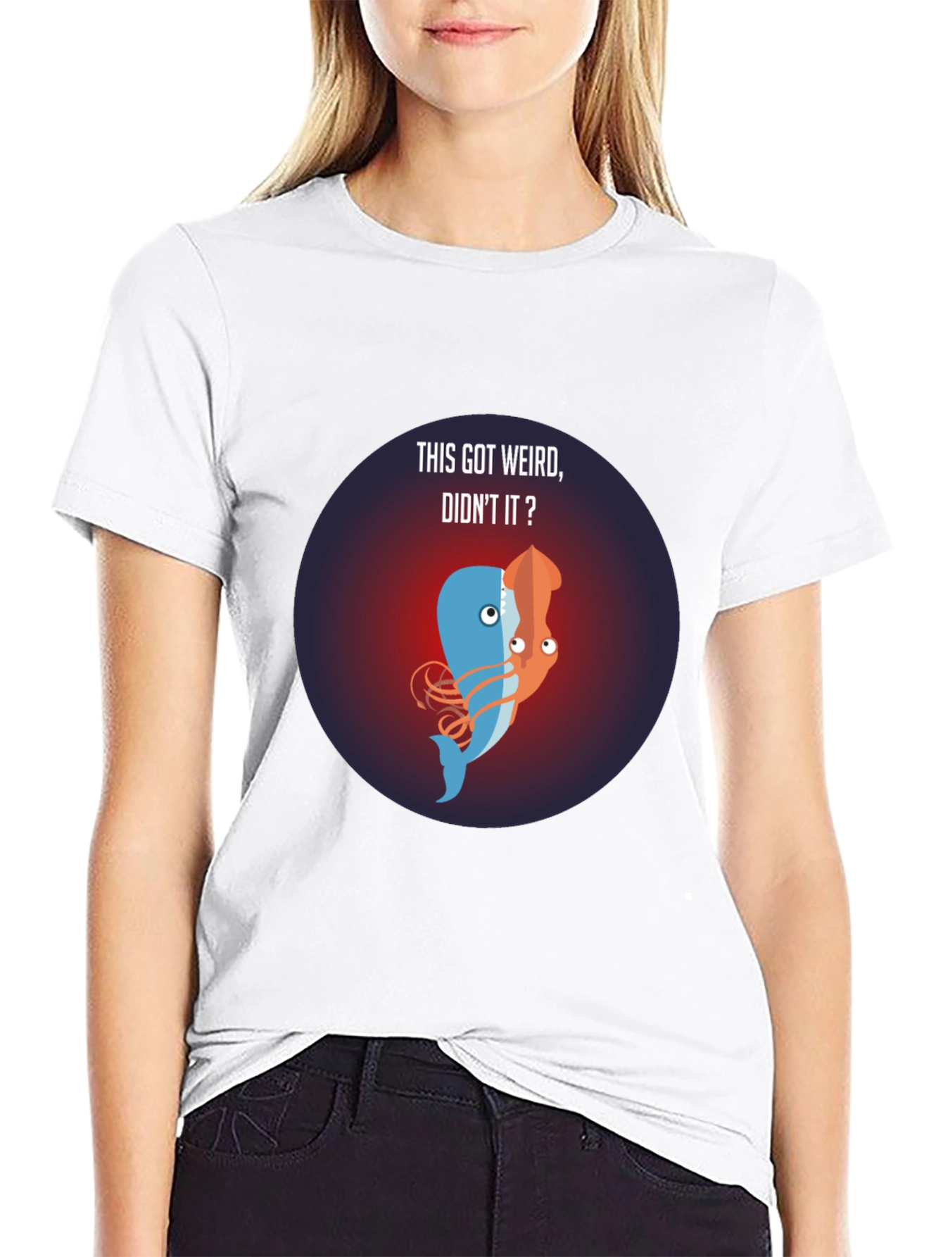 Weird Whale-Squid Fusion T-Shirt