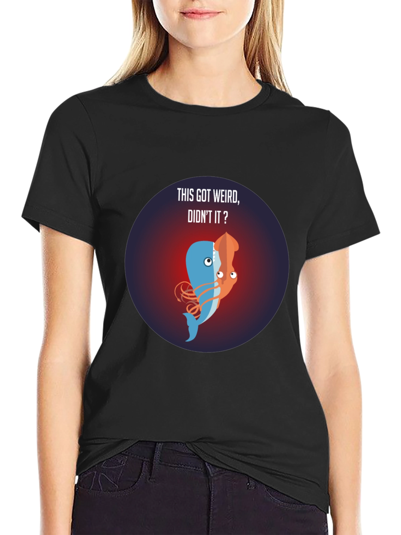 Weird Whale-Squid Fusion T-Shirt