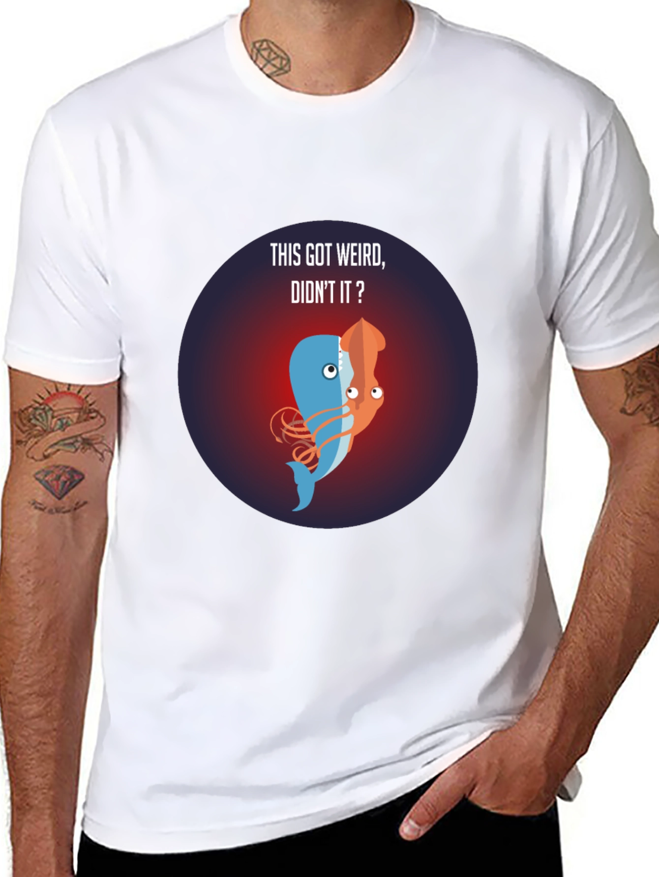 Weird Whale-Squid Fusion T-Shirt