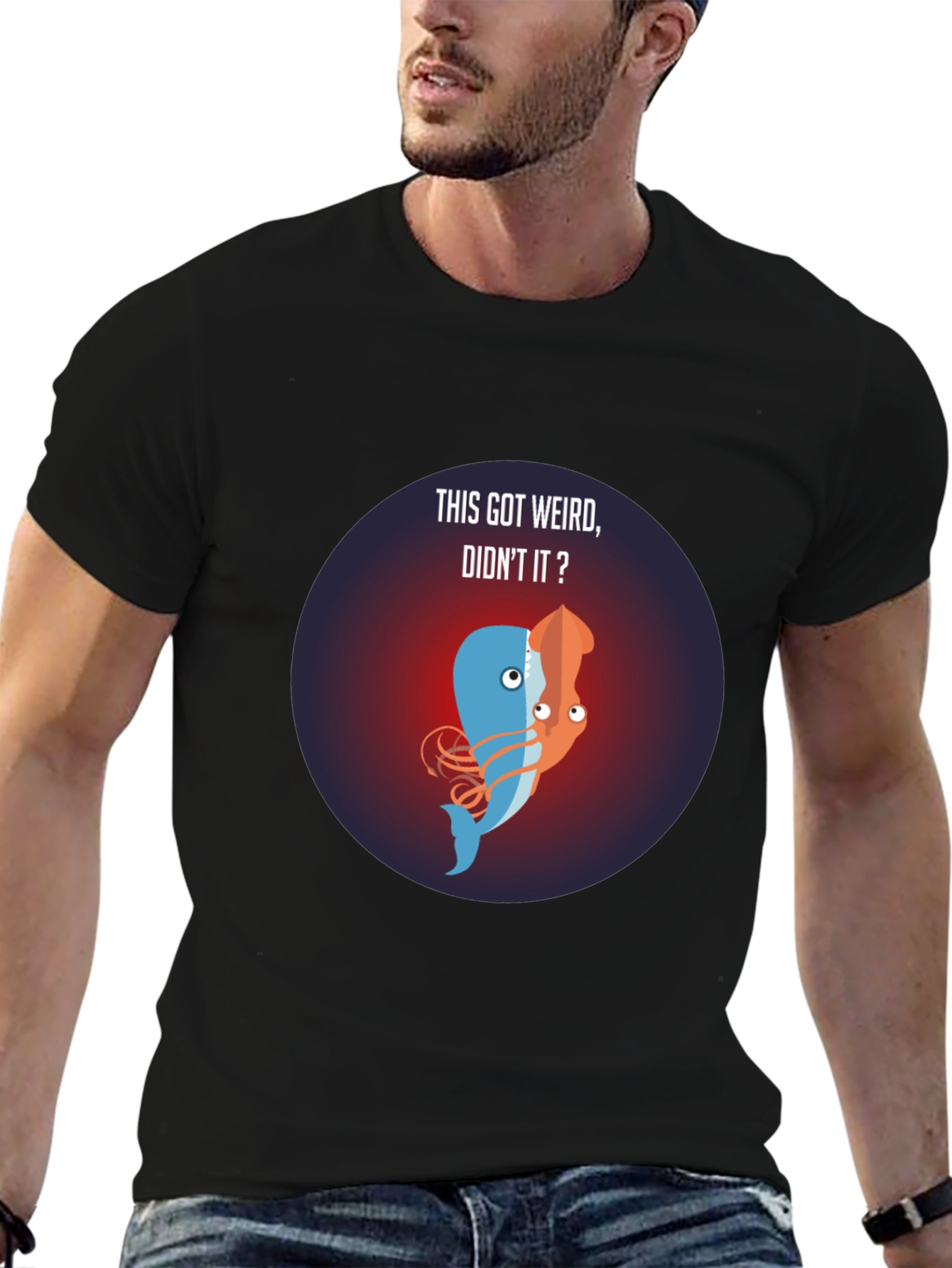 Weird Whale-Squid Fusion T-Shirt