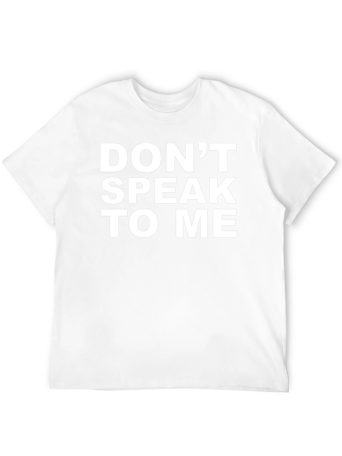 Dont Speak To Me Graphic Tee - Black Cotton