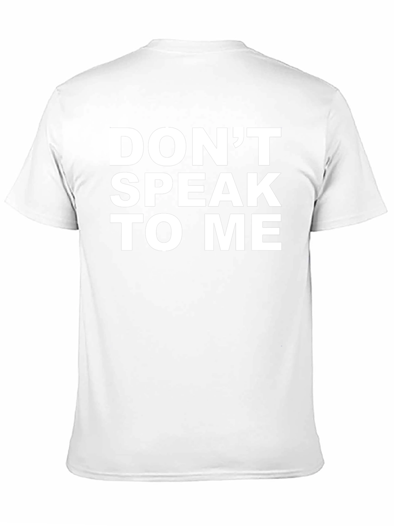Dont Speak To Me Graphic Tee - Black Cotton