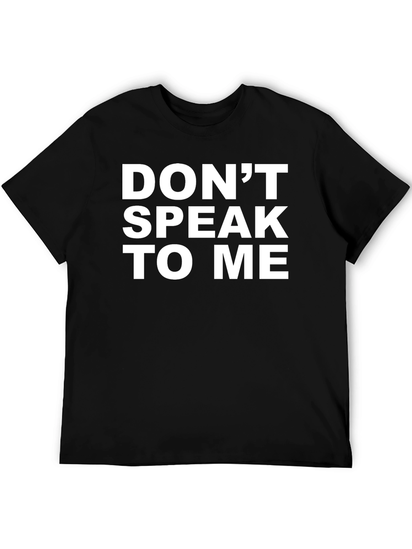 Dont Speak To Me Graphic Tee - Black Cotton