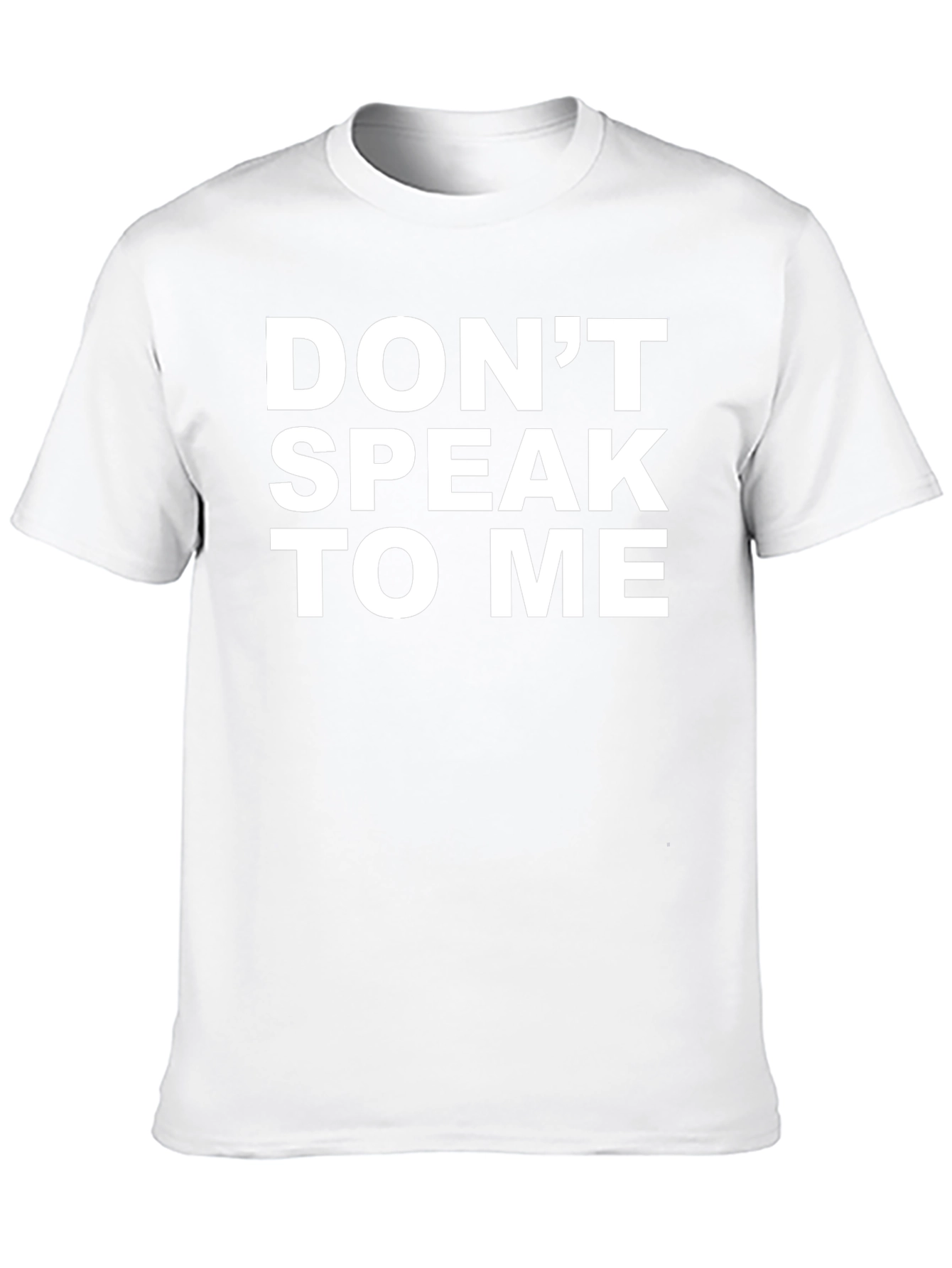 Dont Speak To Me Graphic Tee - Black Cotton