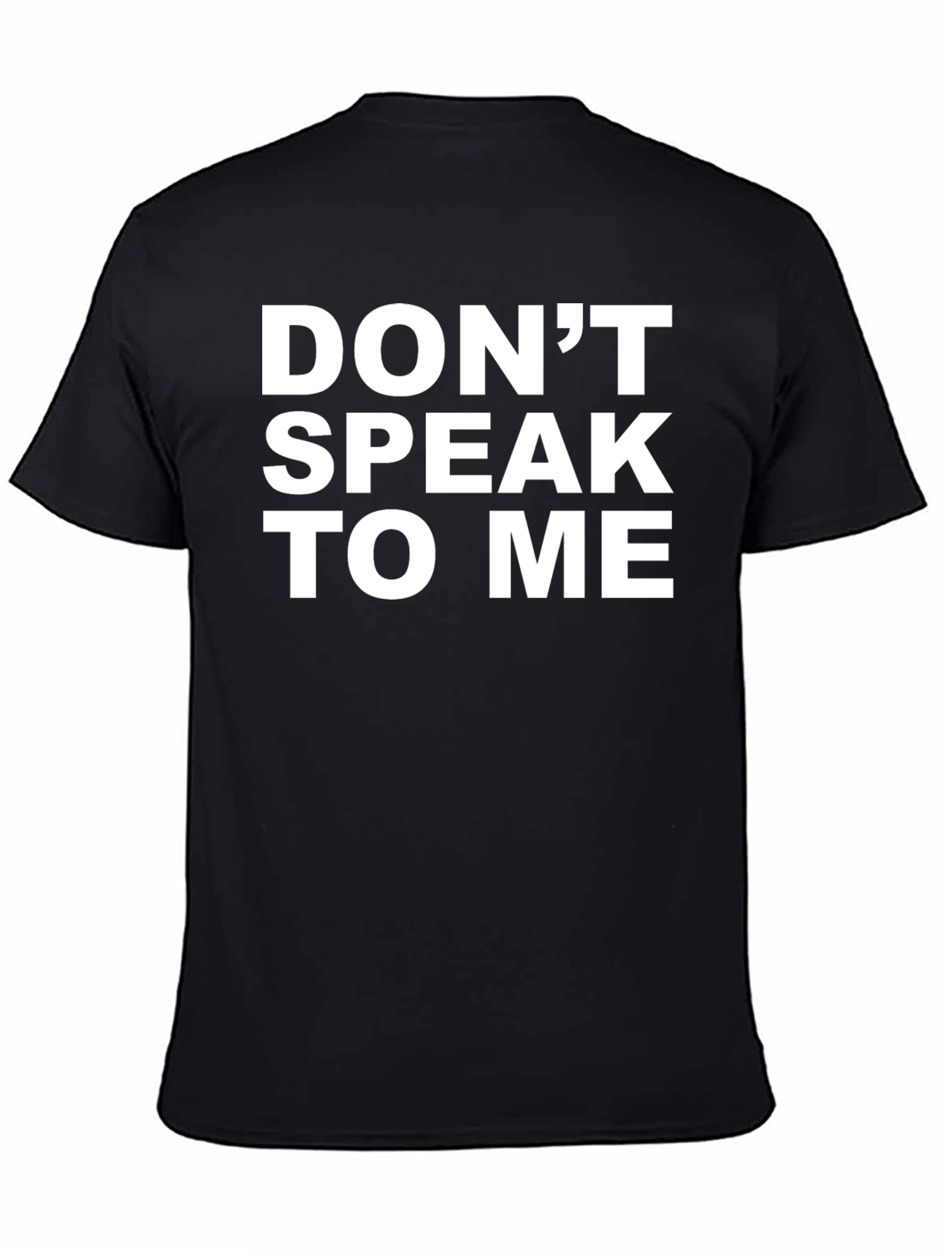 Dont Speak To Me Graphic Tee - Black Cotton