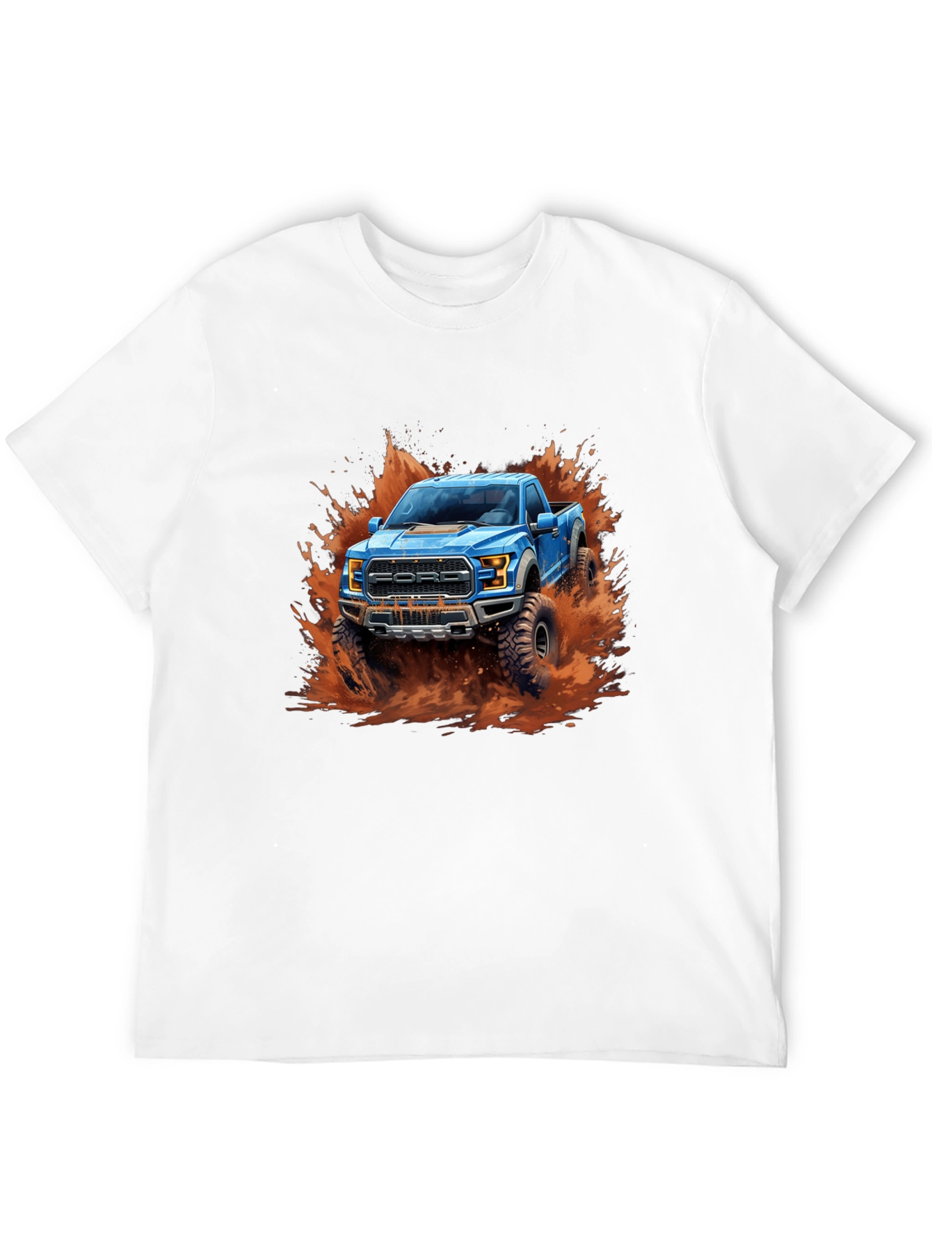 Ford Raptor Truck T-Shirt - Mudding Design