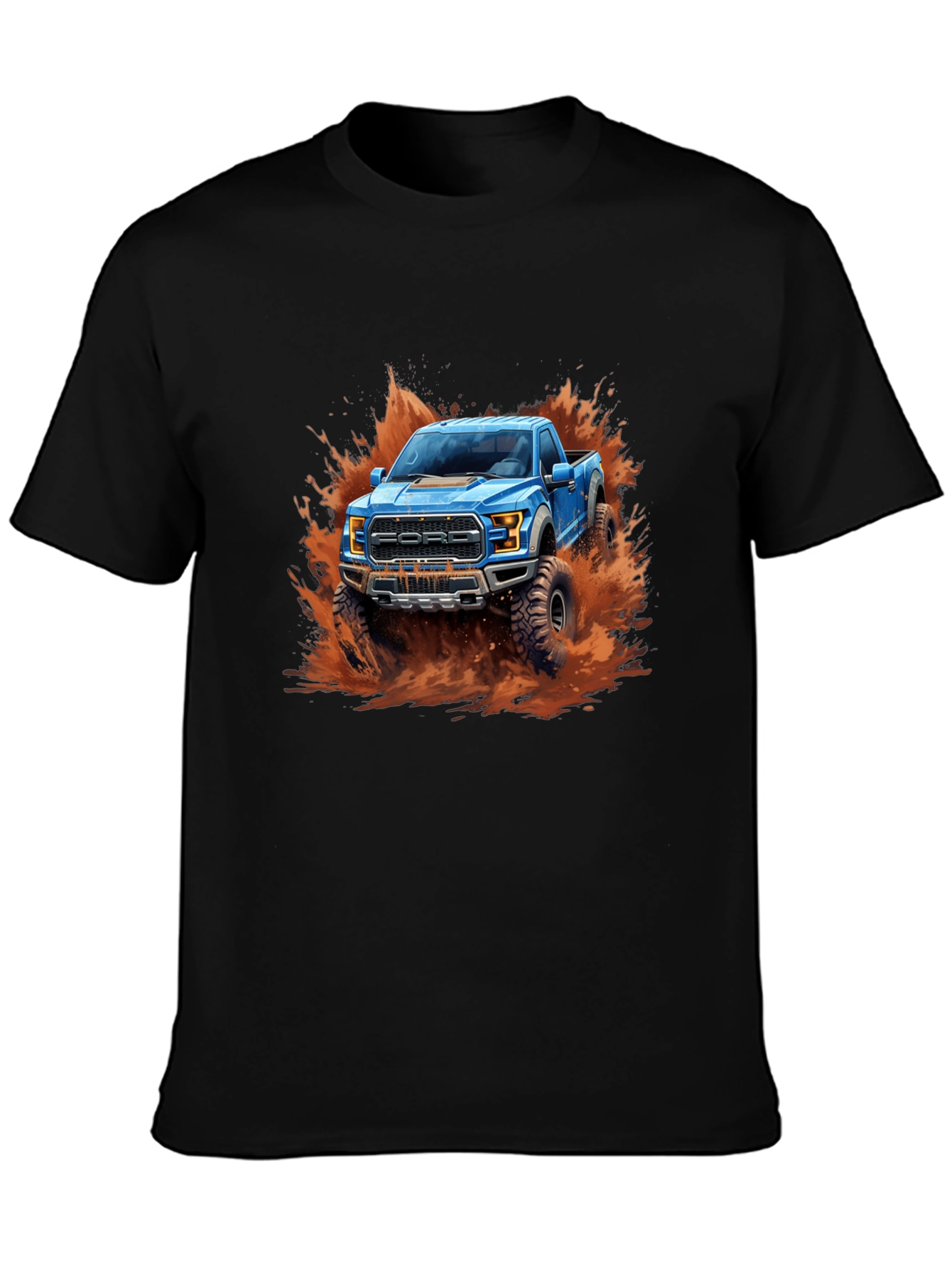 Ford Raptor Truck T-Shirt - Mudding Design
