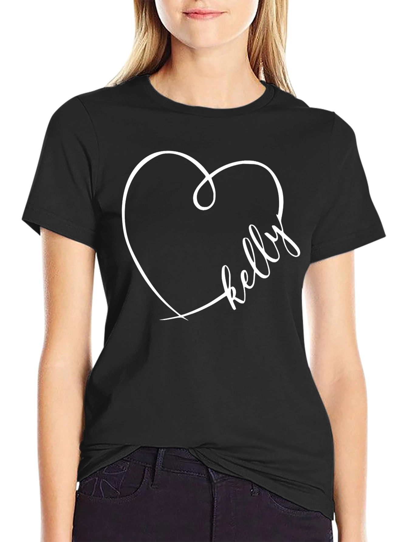 Kelly Heart Graphic Tee - Love T-Shirt