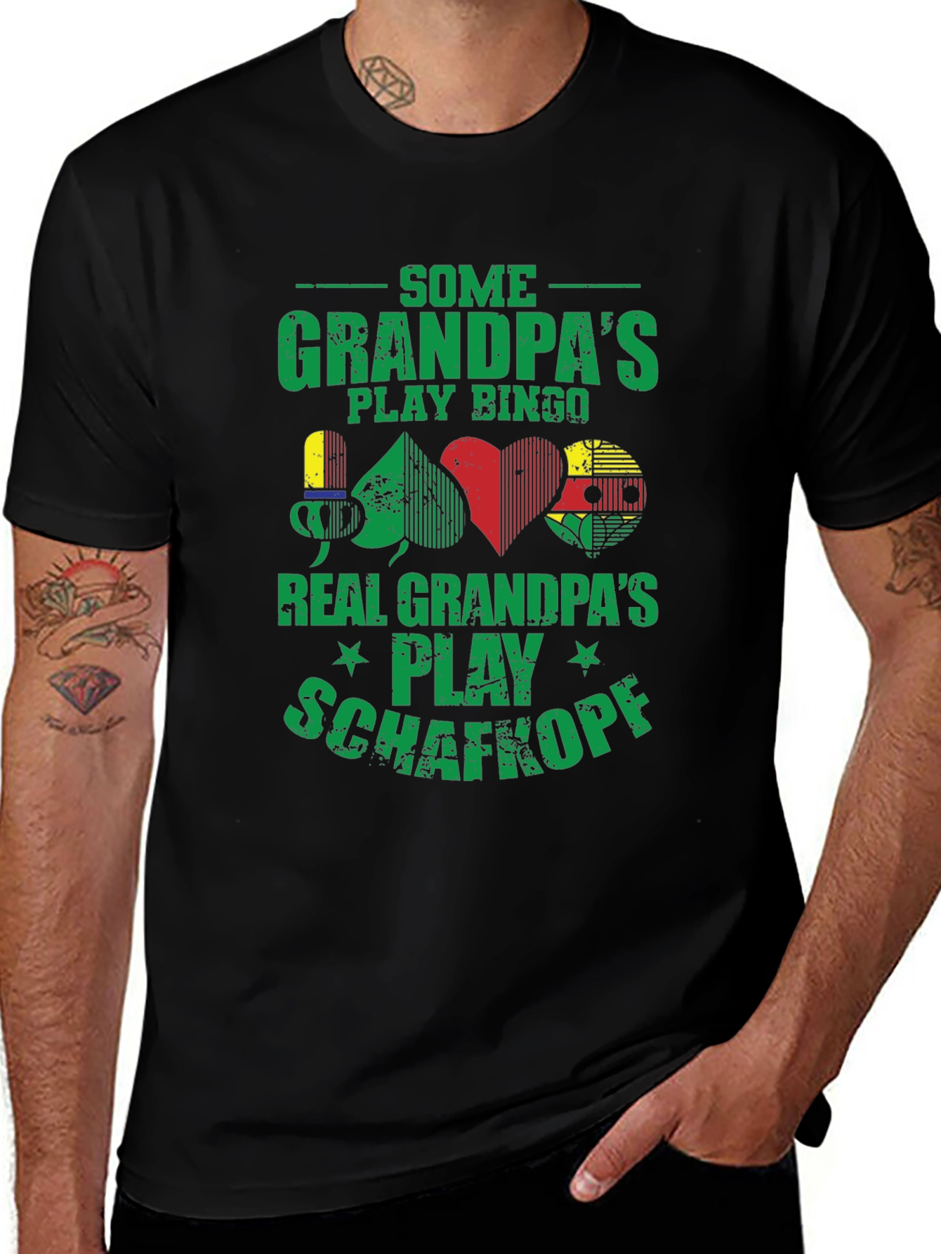 Funny Grandpa Card Game T-Shirt