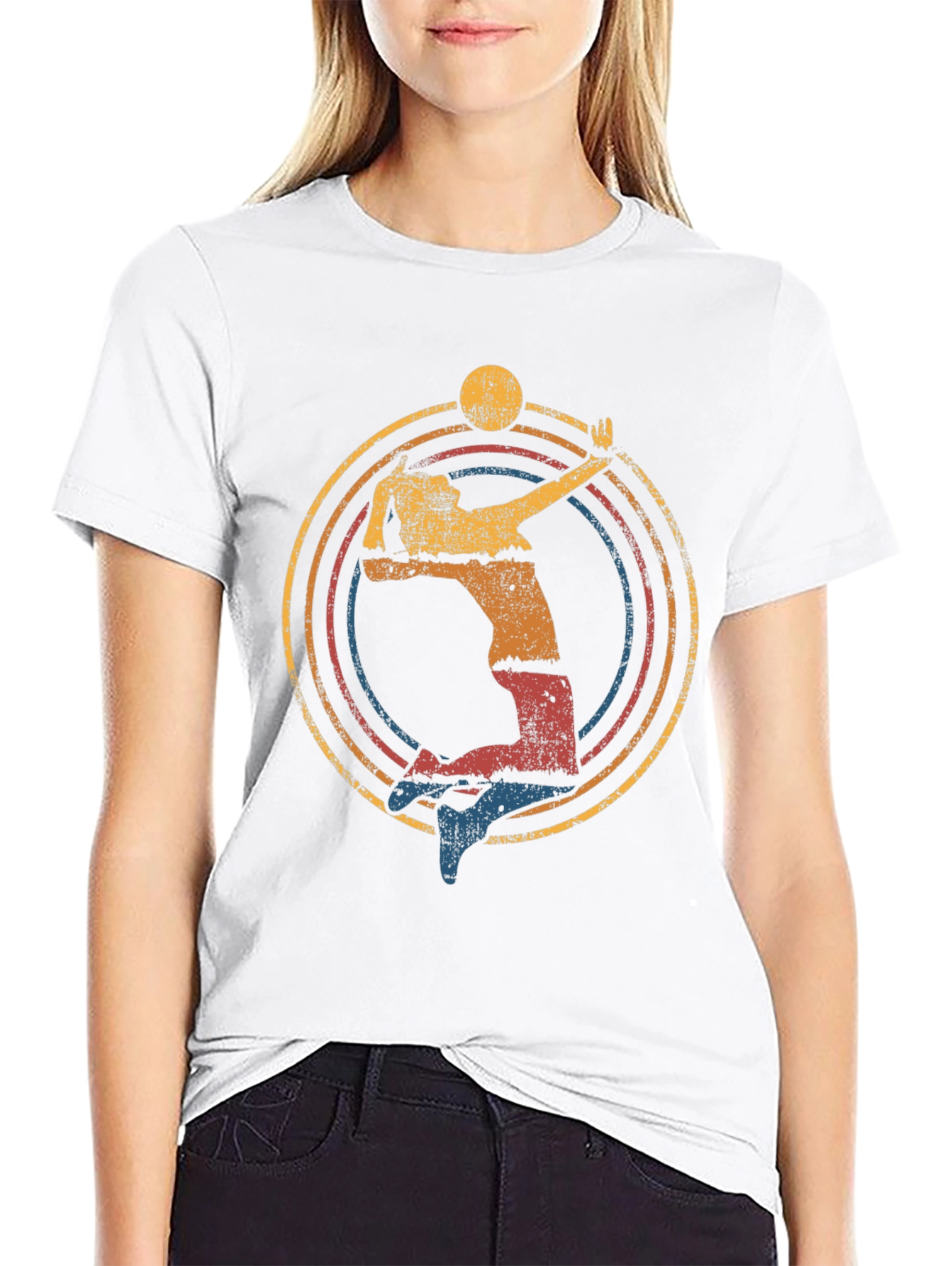 Retro Volleyball Graphic T-Shirt