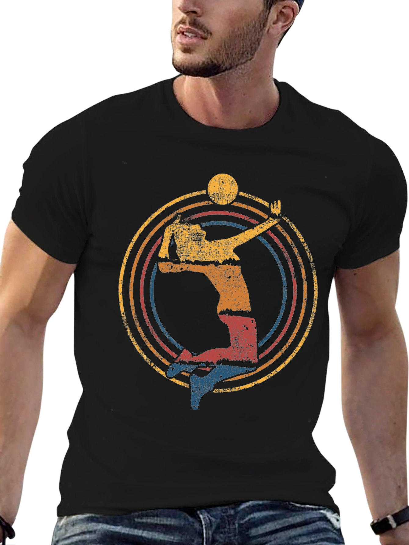 Retro Volleyball Graphic T-Shirt