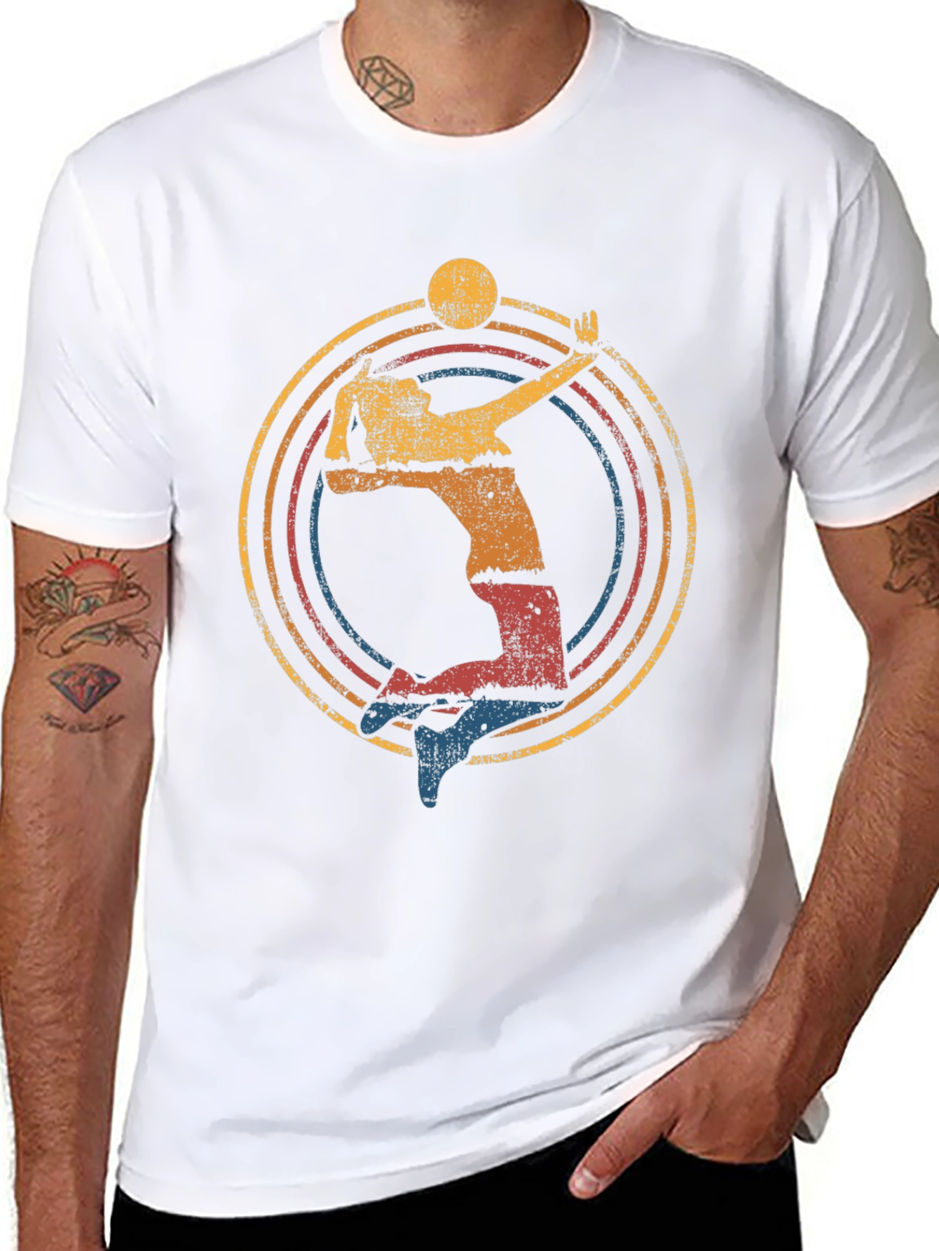 Retro Volleyball Graphic T-Shirt