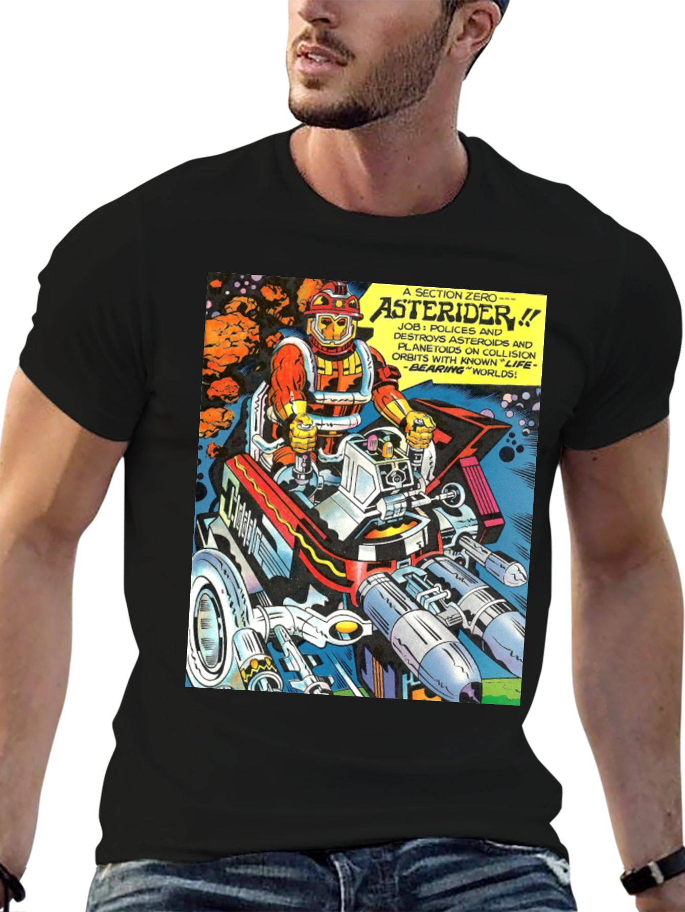 Asterider Comic T-Shirt - Space Patrol Tee
