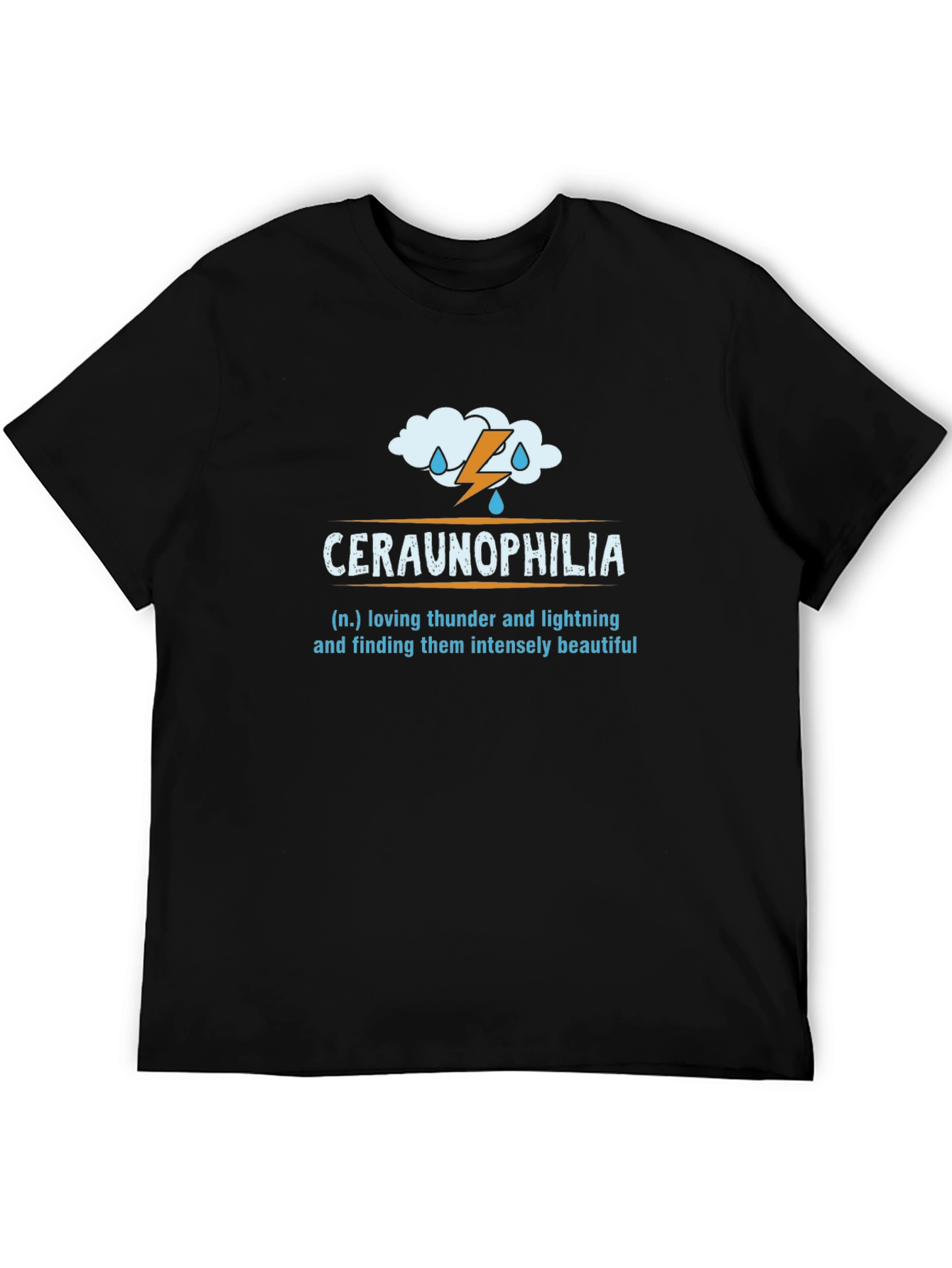 Ceraunophilia Thunder & Lightning Lover Graphic Tee