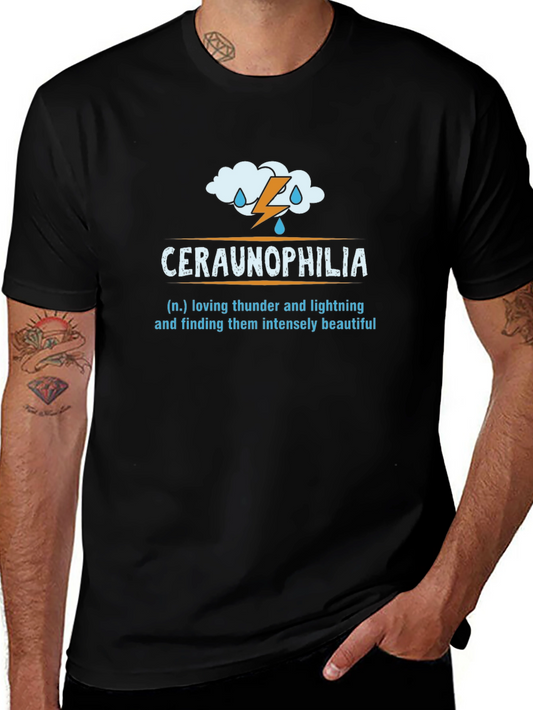 Ceraunophilia Thunder & Lightning Lover Graphic Tee