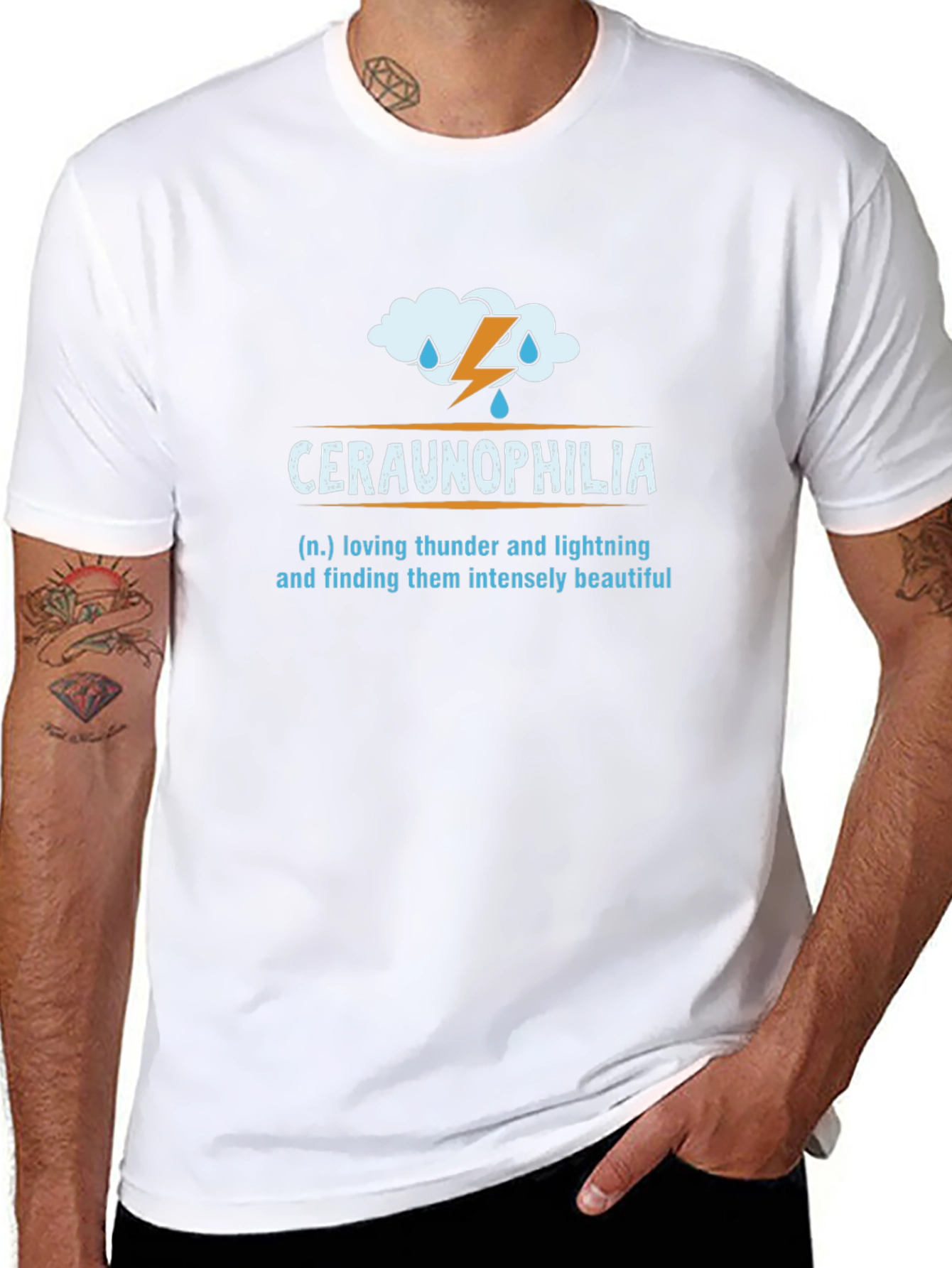 Ceraunophilia Thunder & Lightning Lover Graphic Tee