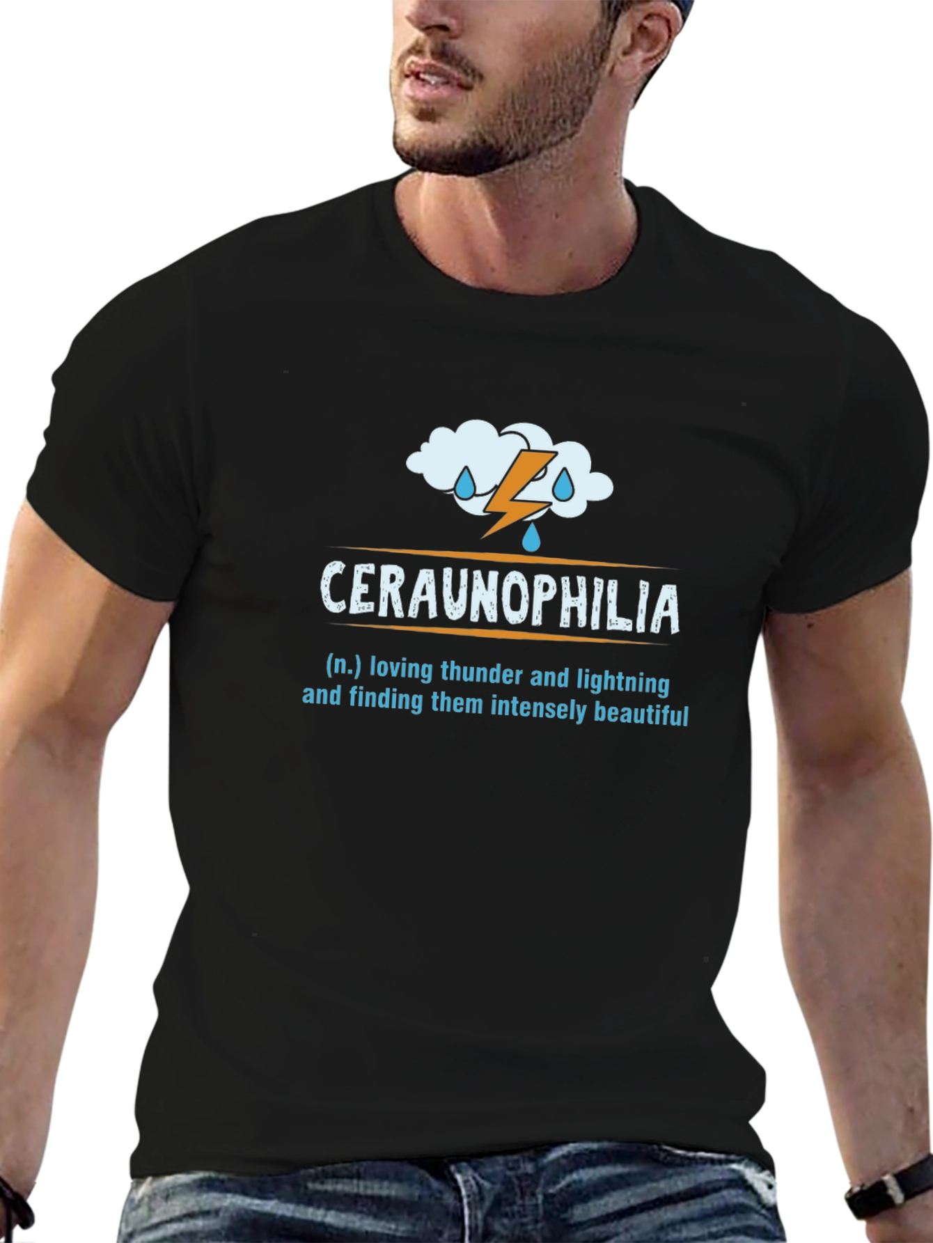 Ceraunophilia Thunder & Lightning Lover Graphic Tee
