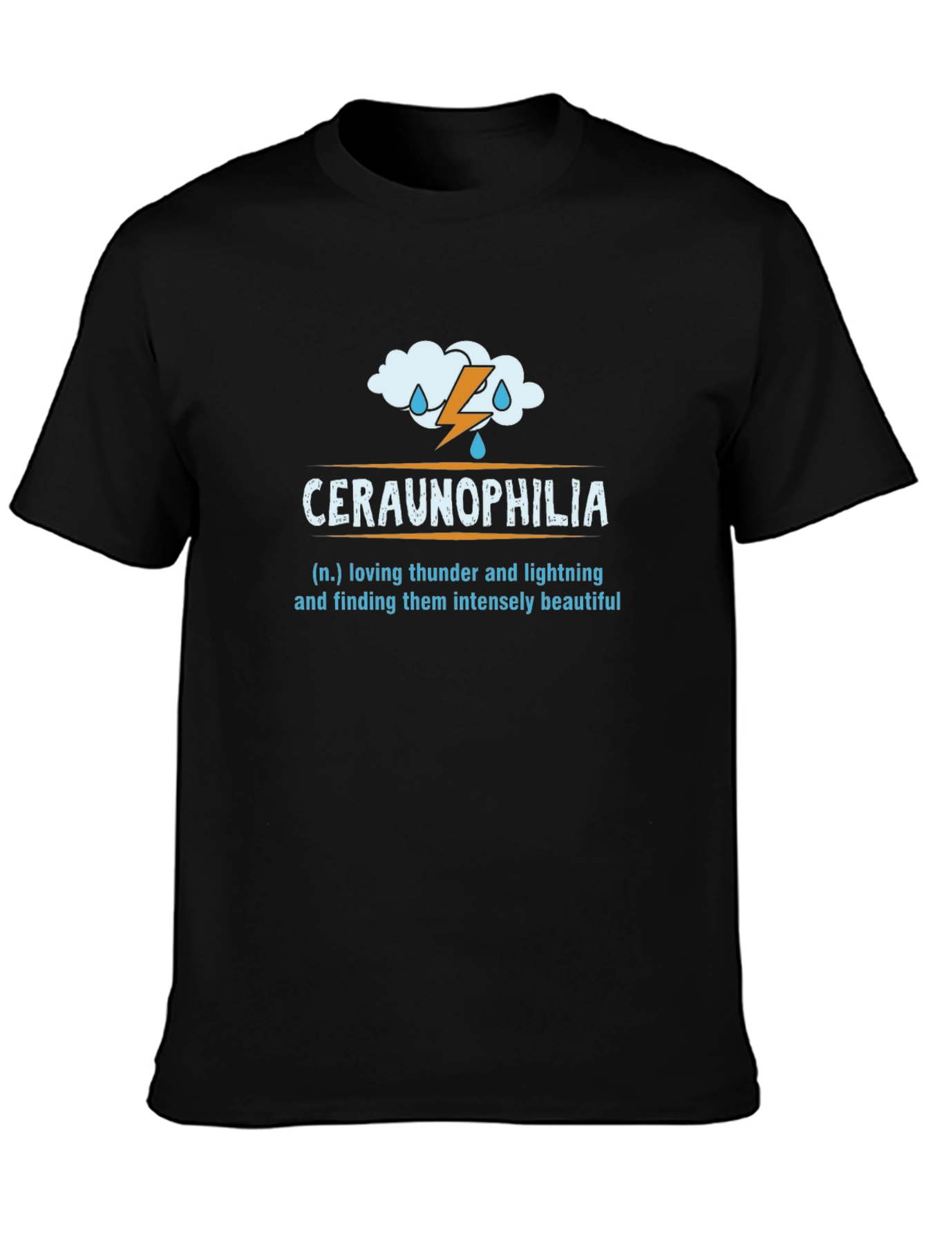 Ceraunophilia Thunder & Lightning Lover Graphic Tee