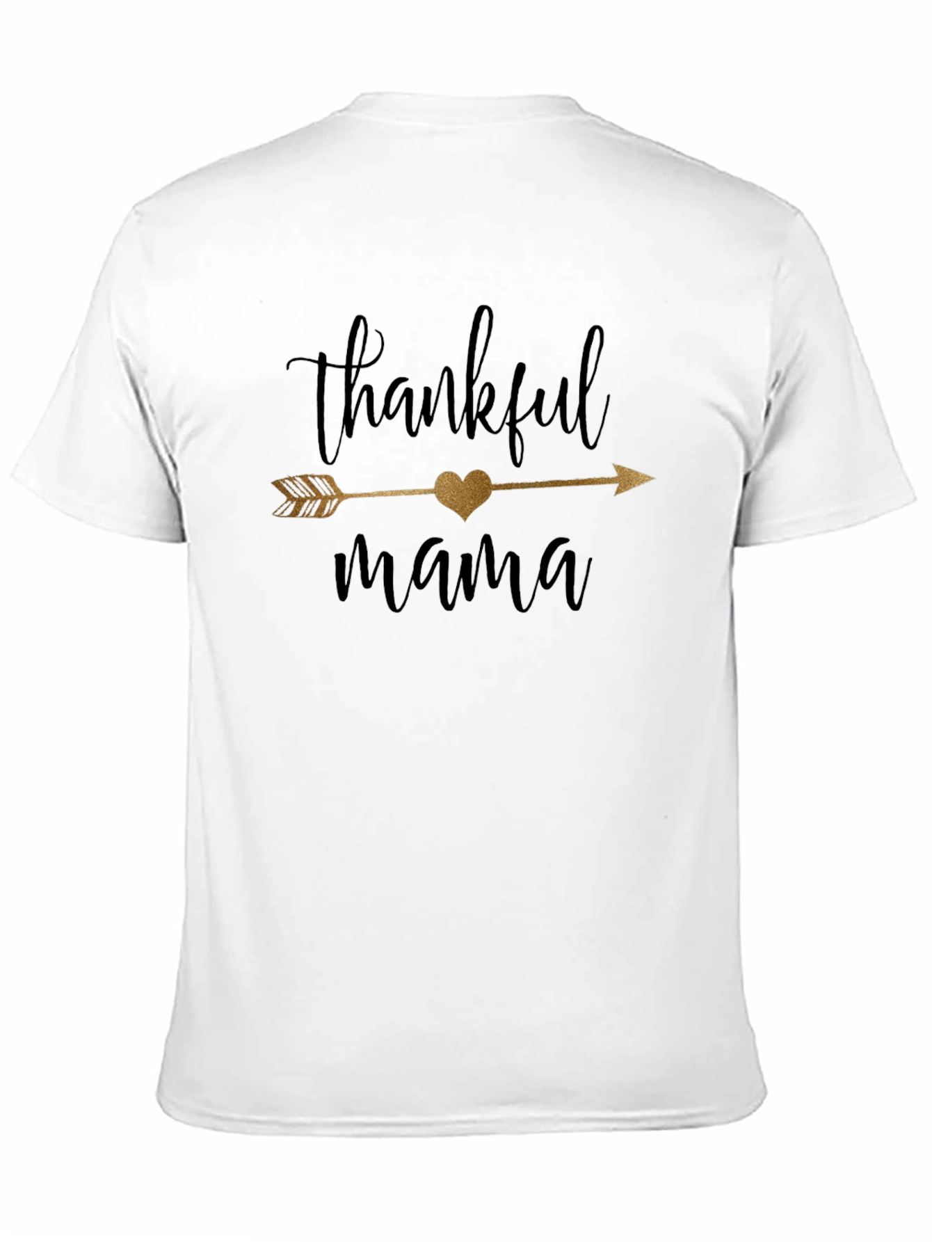 Thankful Mama Graphic T-Shirt - Black