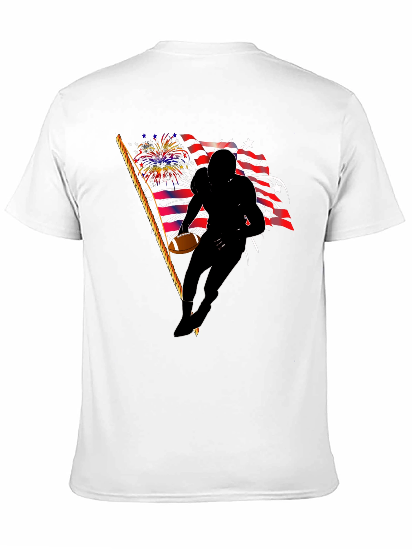 Patriotic Football Player T-Shirt