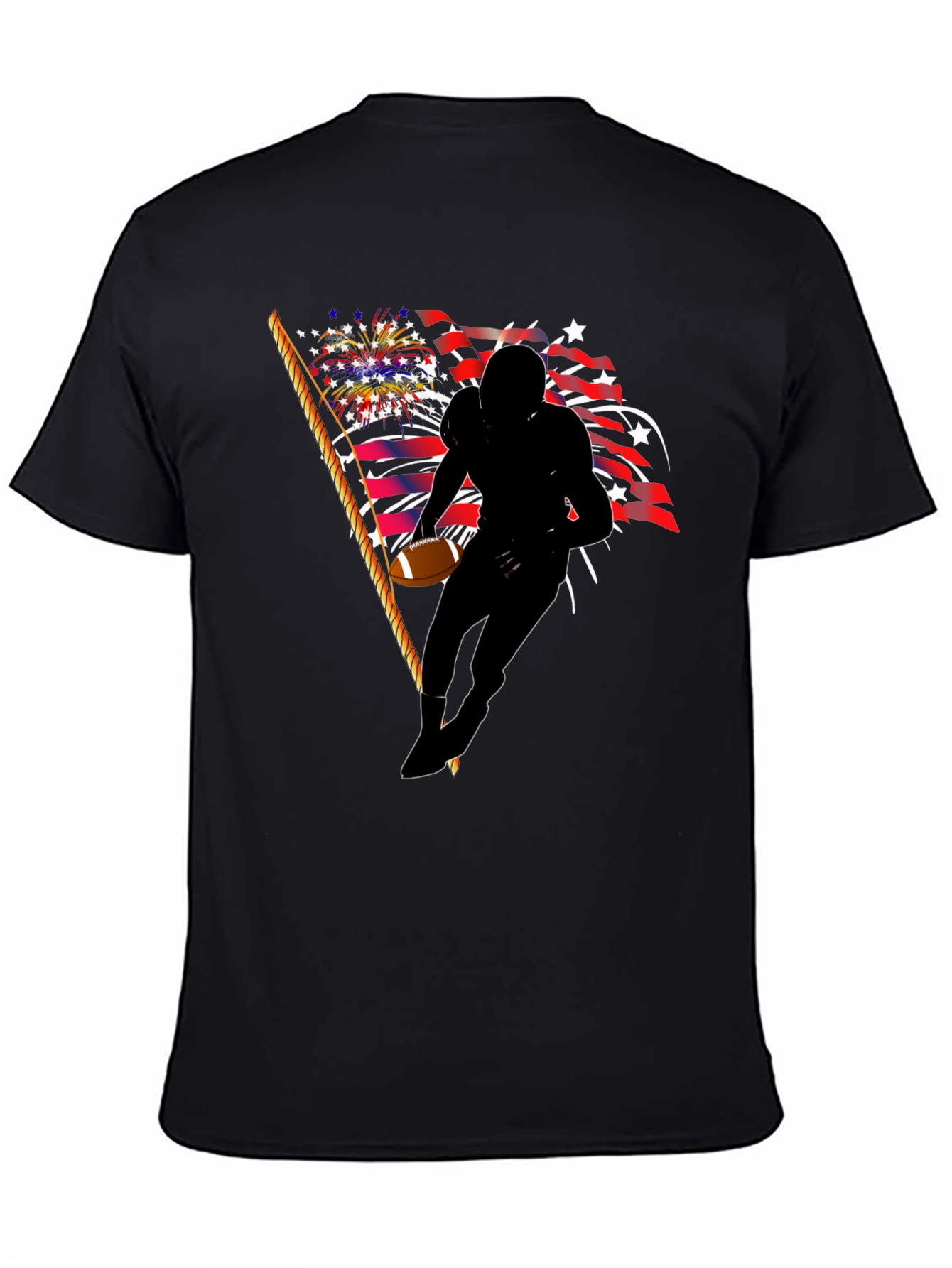 Patriotic Football Player T-Shirt