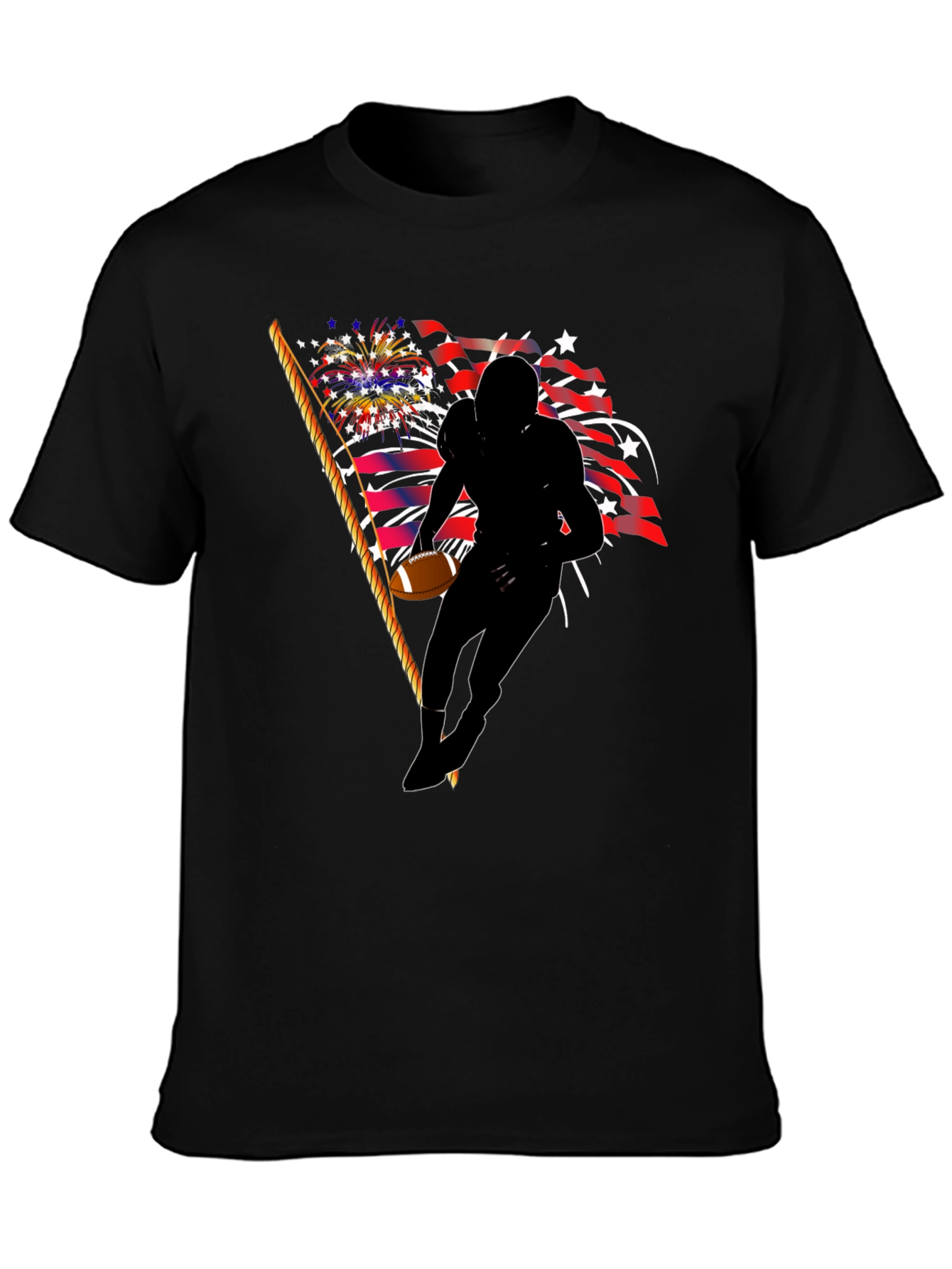 Patriotic Football Player T-Shirt