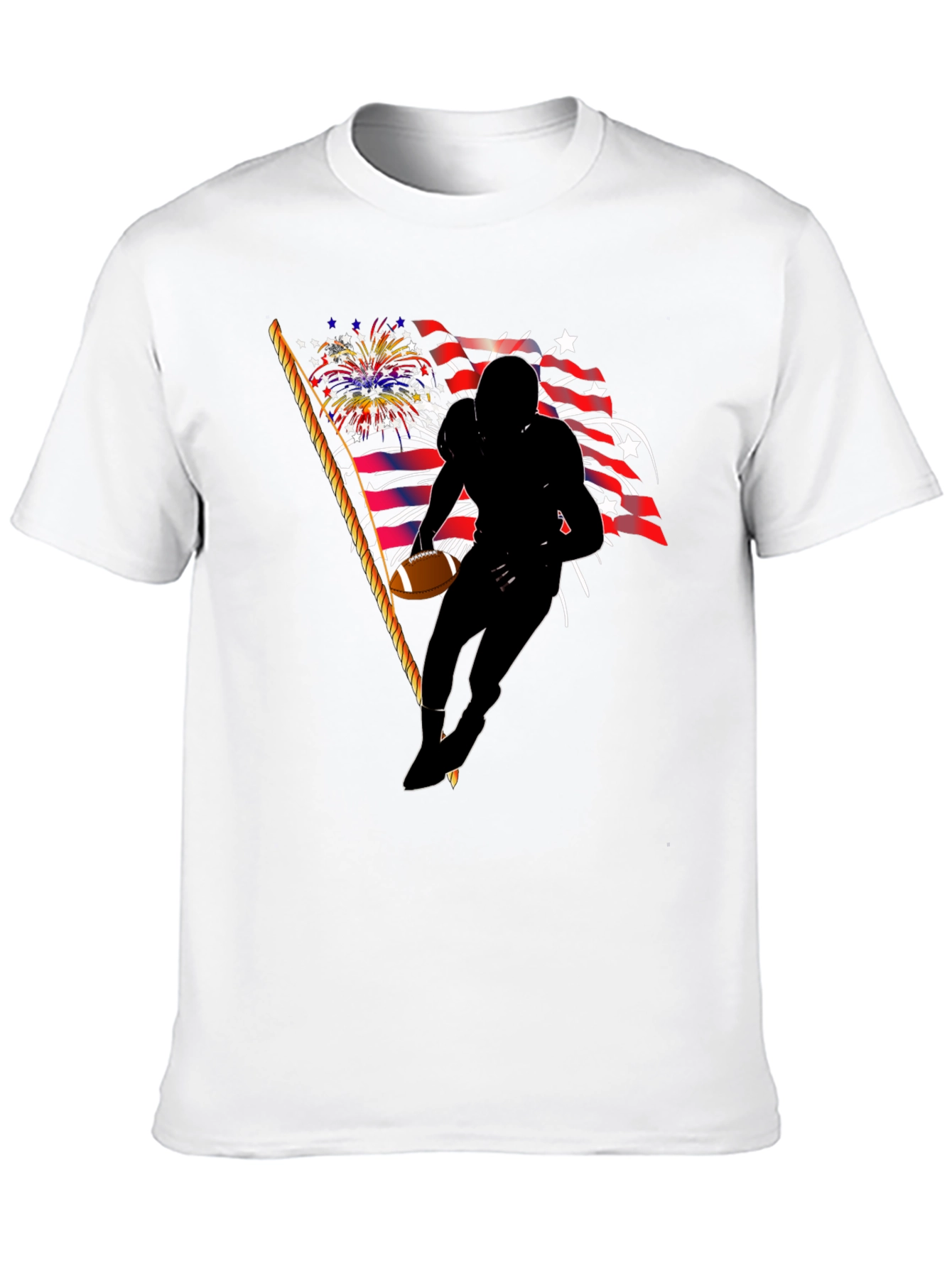 Patriotic Football Player T-Shirt
