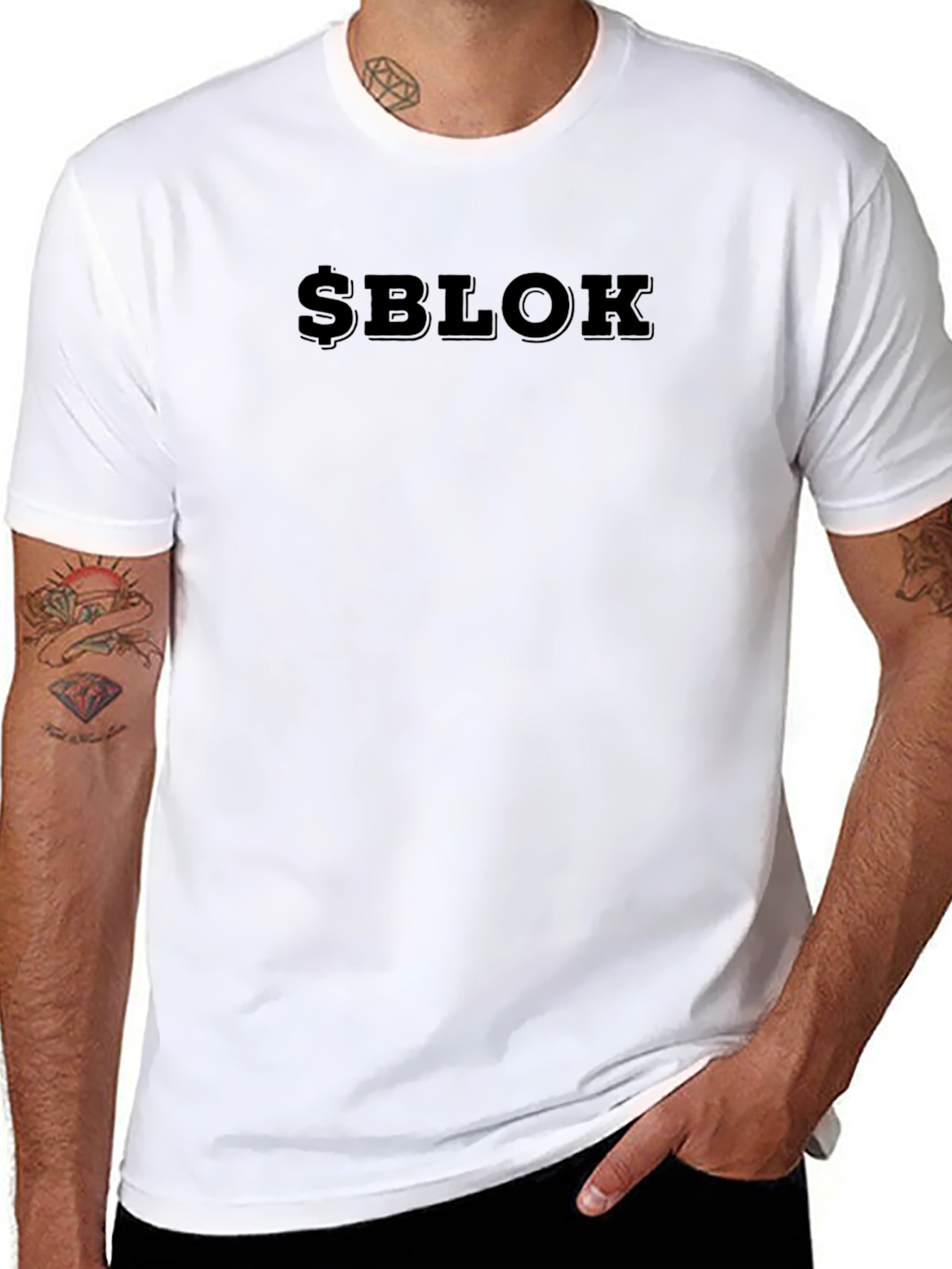 $BLOK Black T-Shirt - Streetwear Style