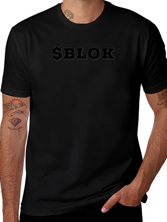 $BLOK Black T-Shirt - Streetwear Style
