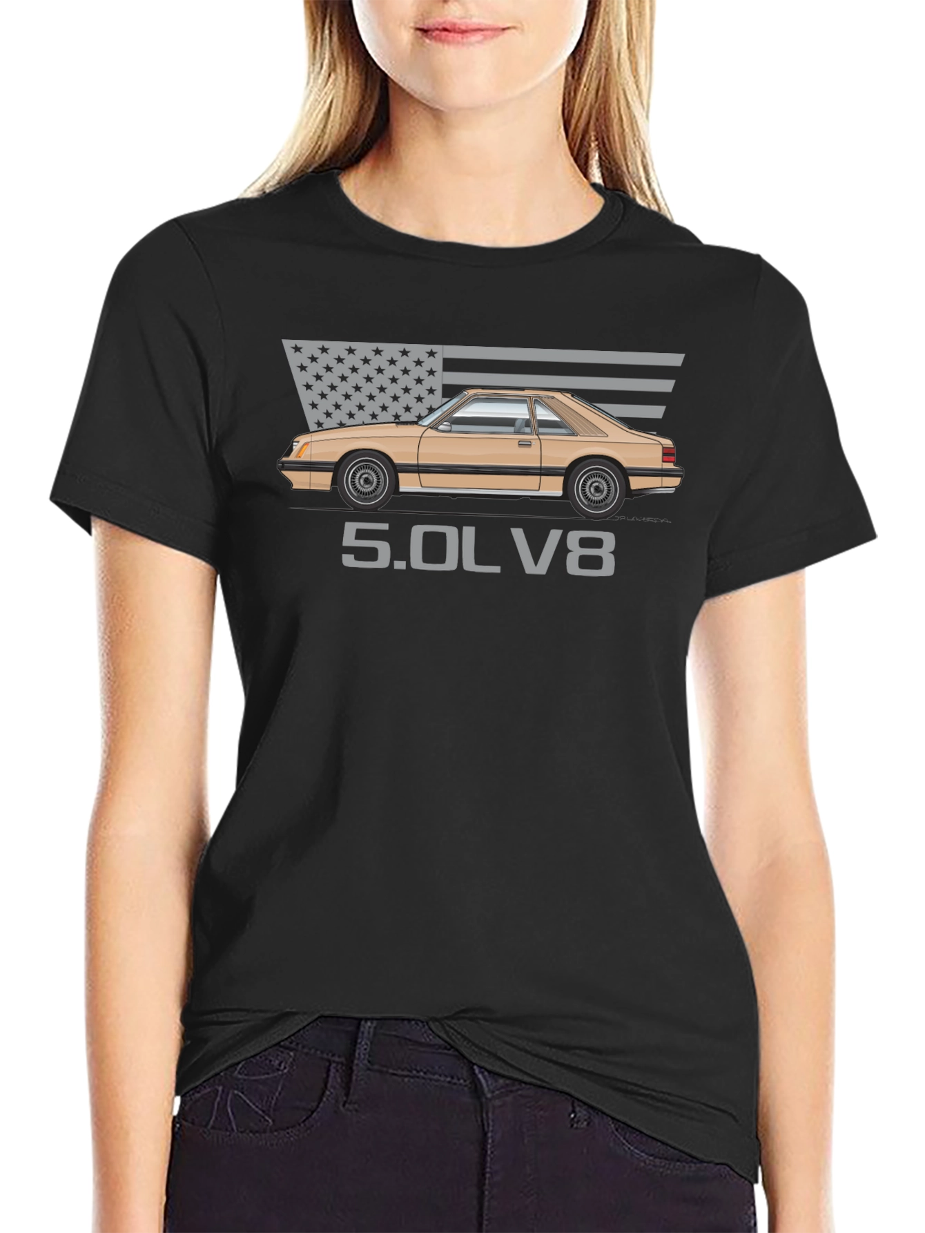 Fox Body Mustang 5.0L V8 T-Shirt