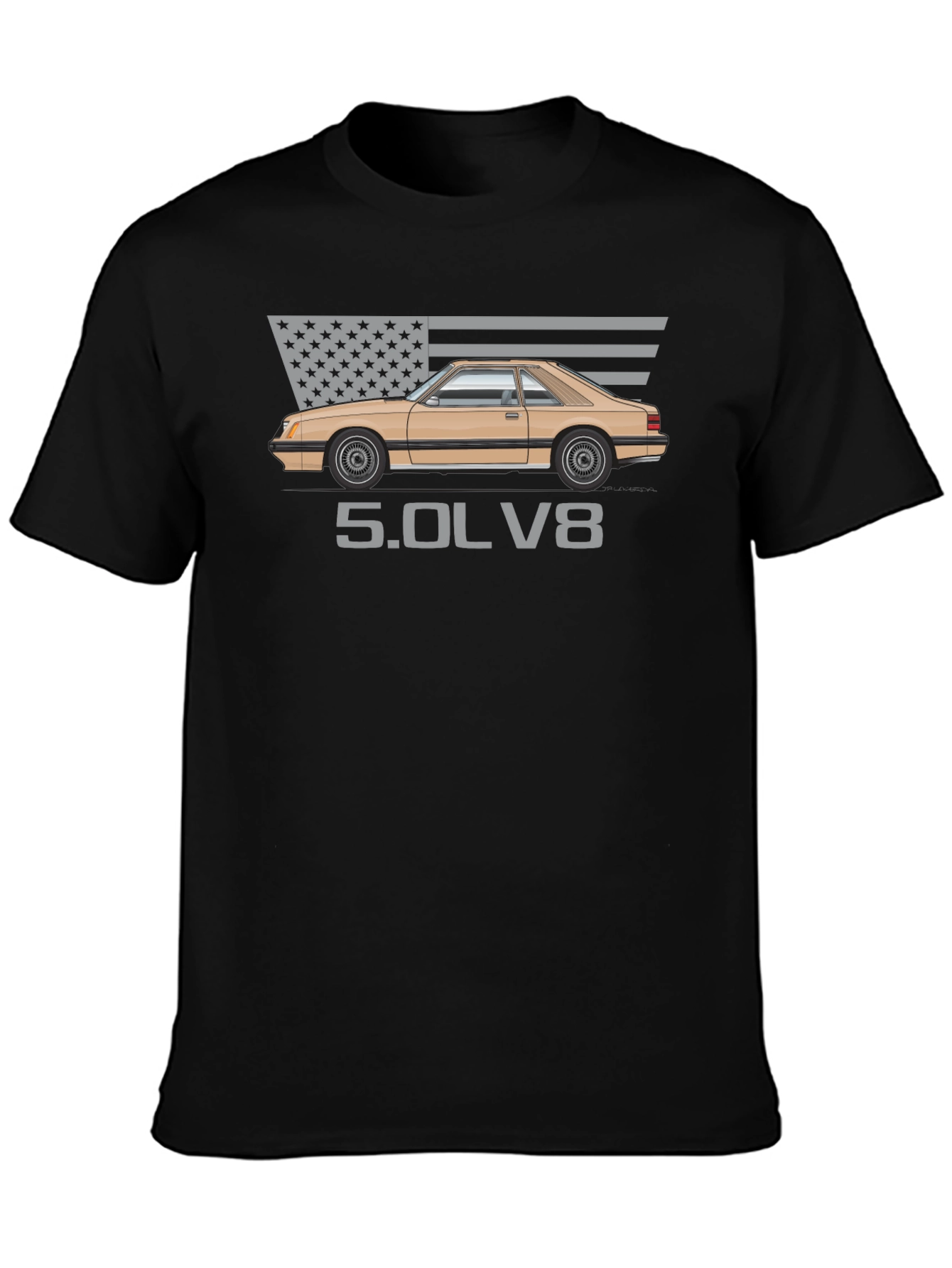 Fox Body Mustang 5.0L V8 T-Shirt