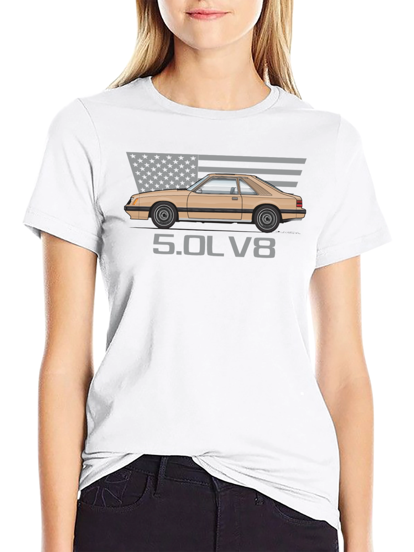 Fox Body Mustang 5.0L V8 T-Shirt