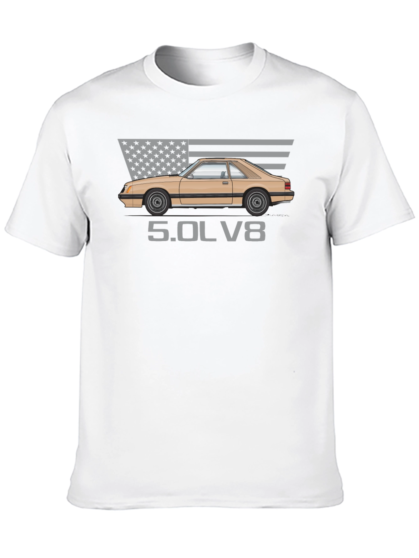 Fox Body Mustang 5.0L V8 T-Shirt