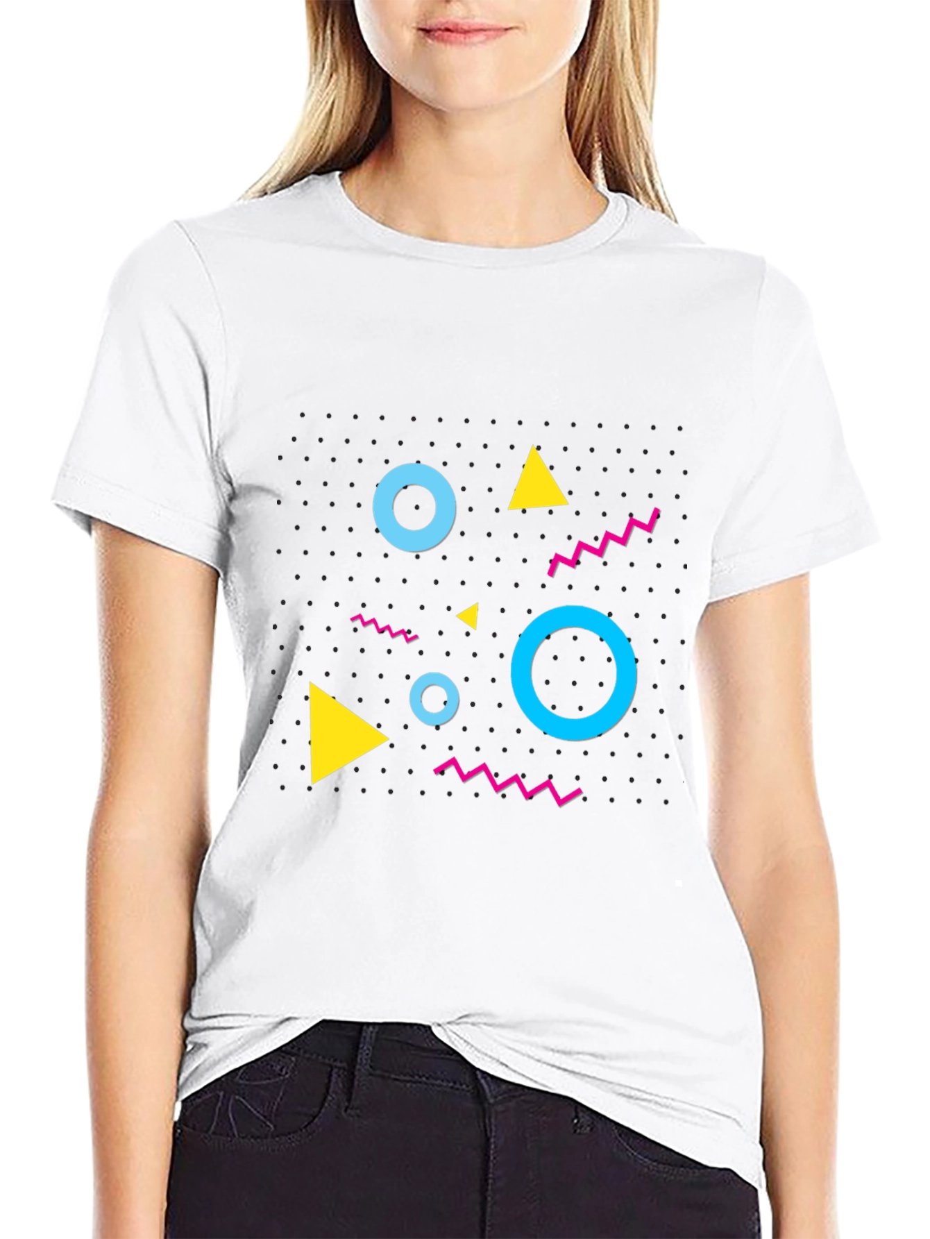 Retro Geometric Pattern T-Shirt