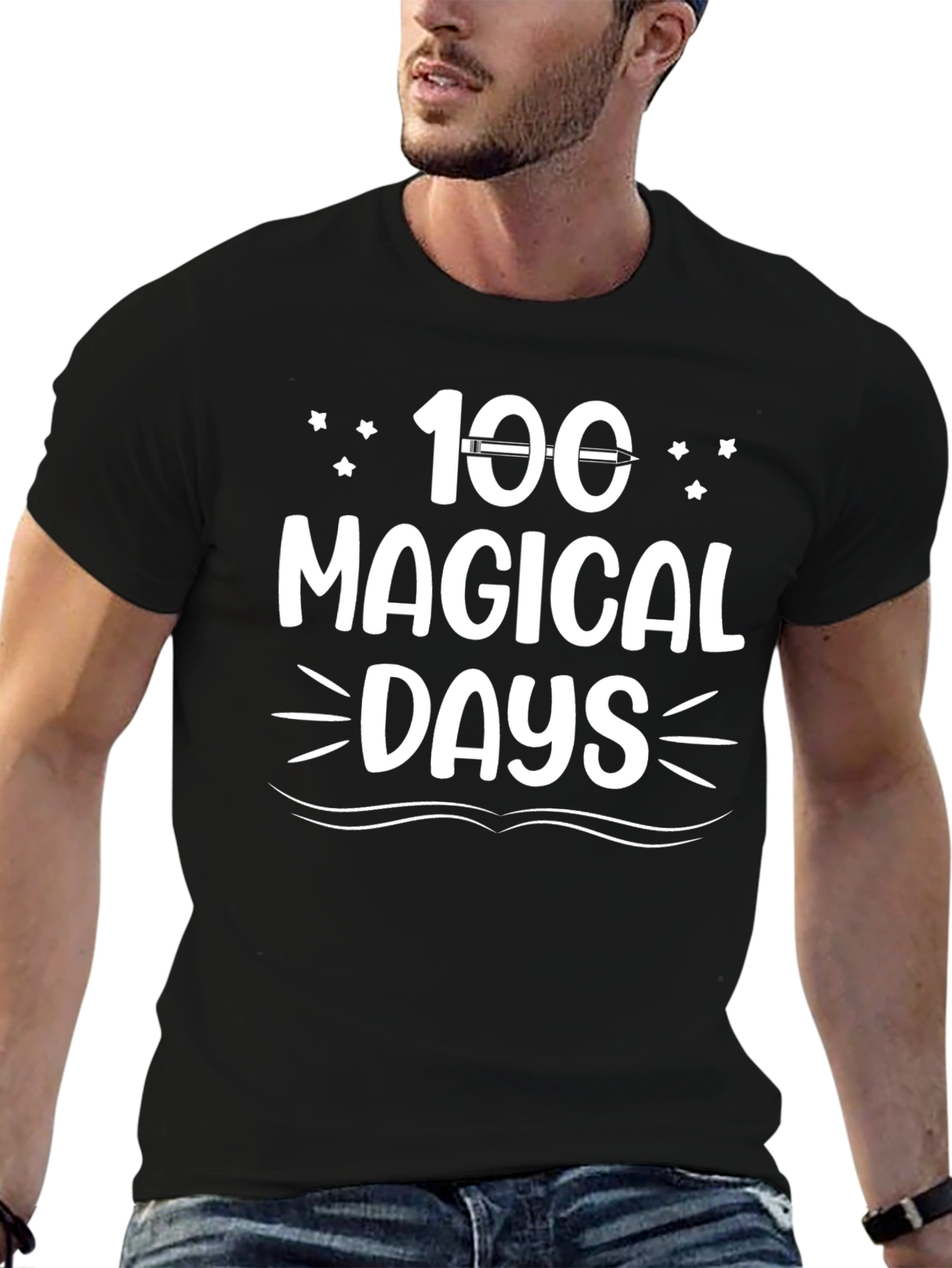 100 Magical Days T-Shirt - Black