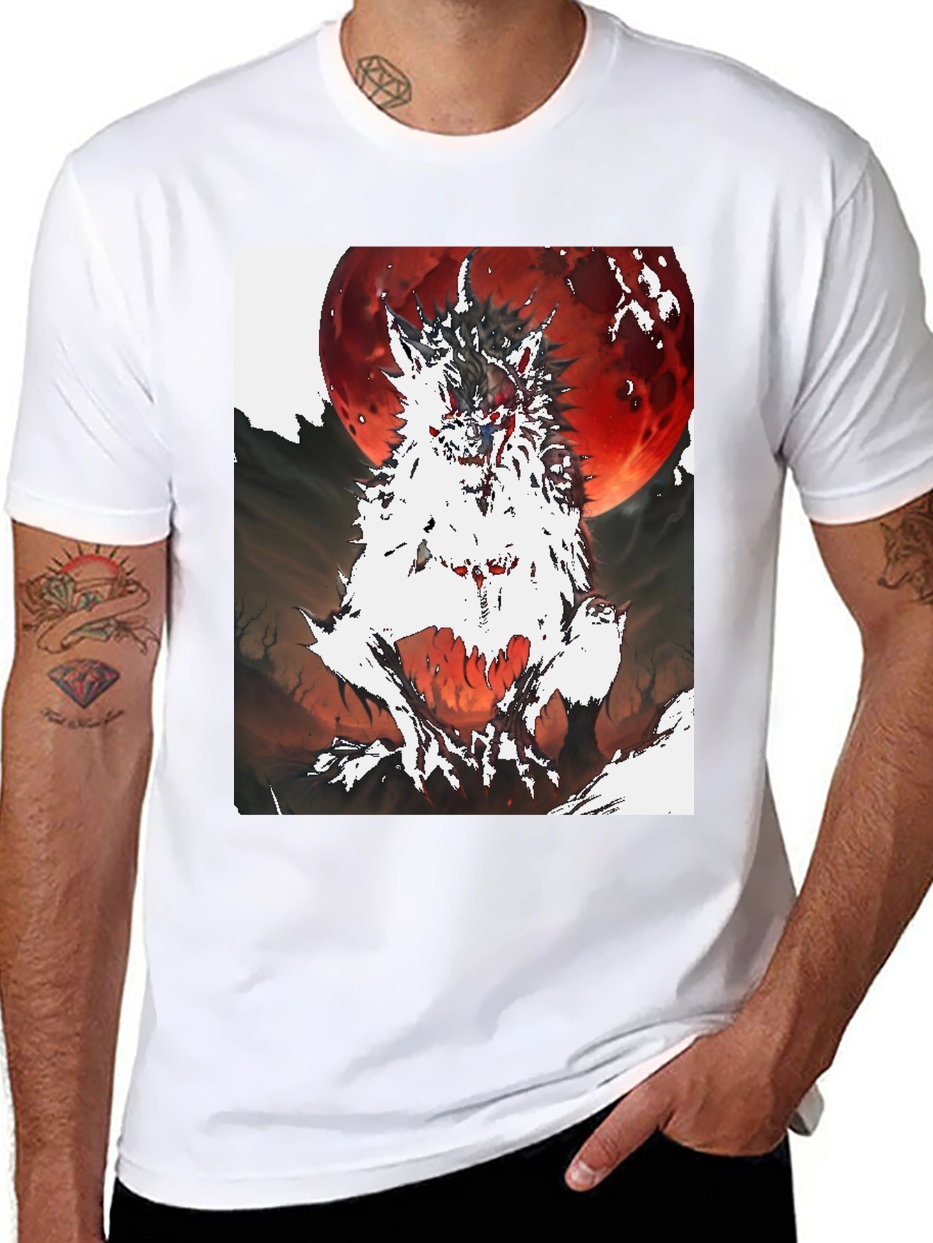 Werewolf Blood Moon Graphic Tee