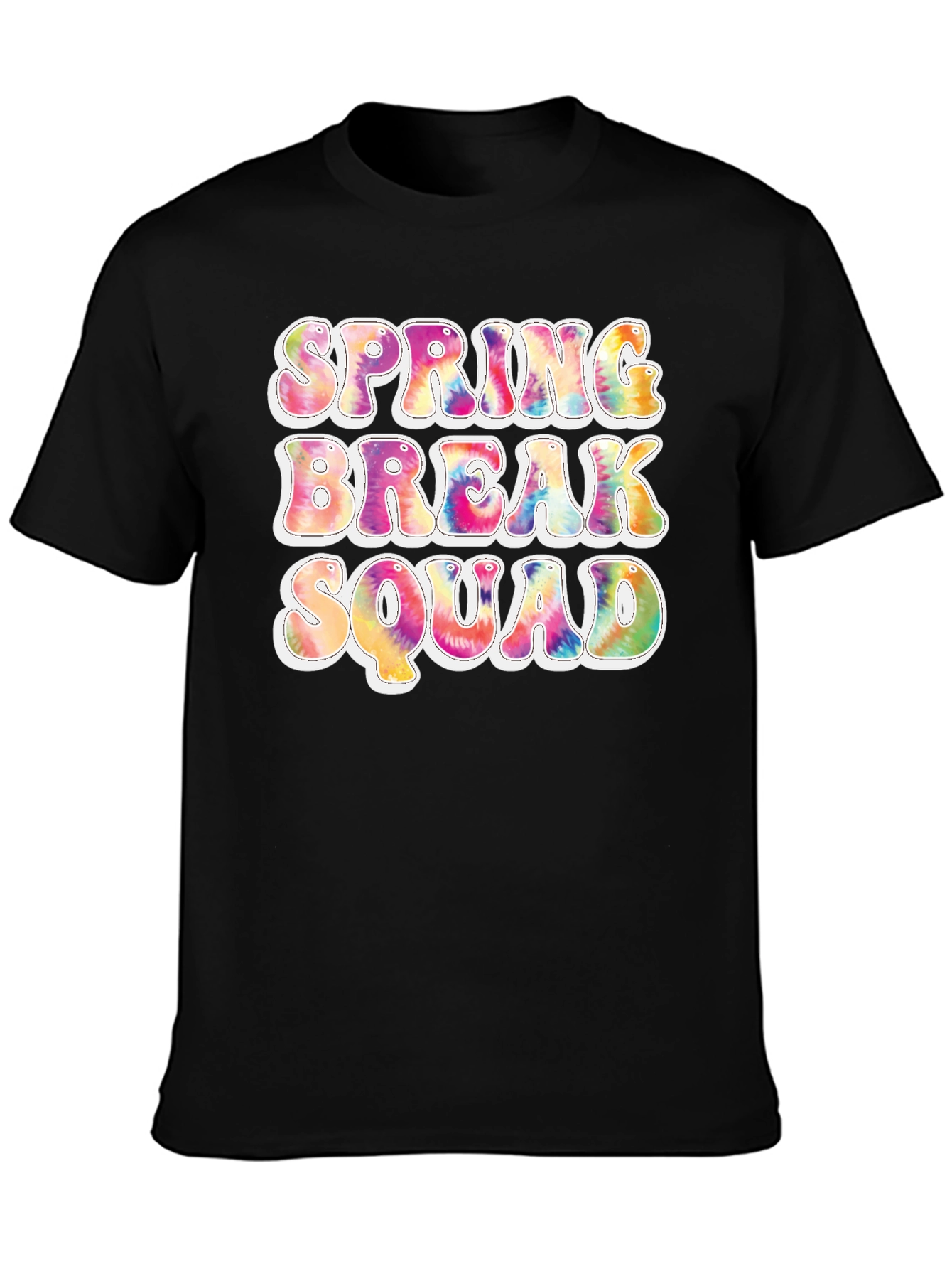 Spring Break Squad Tie Dye T-Shirt