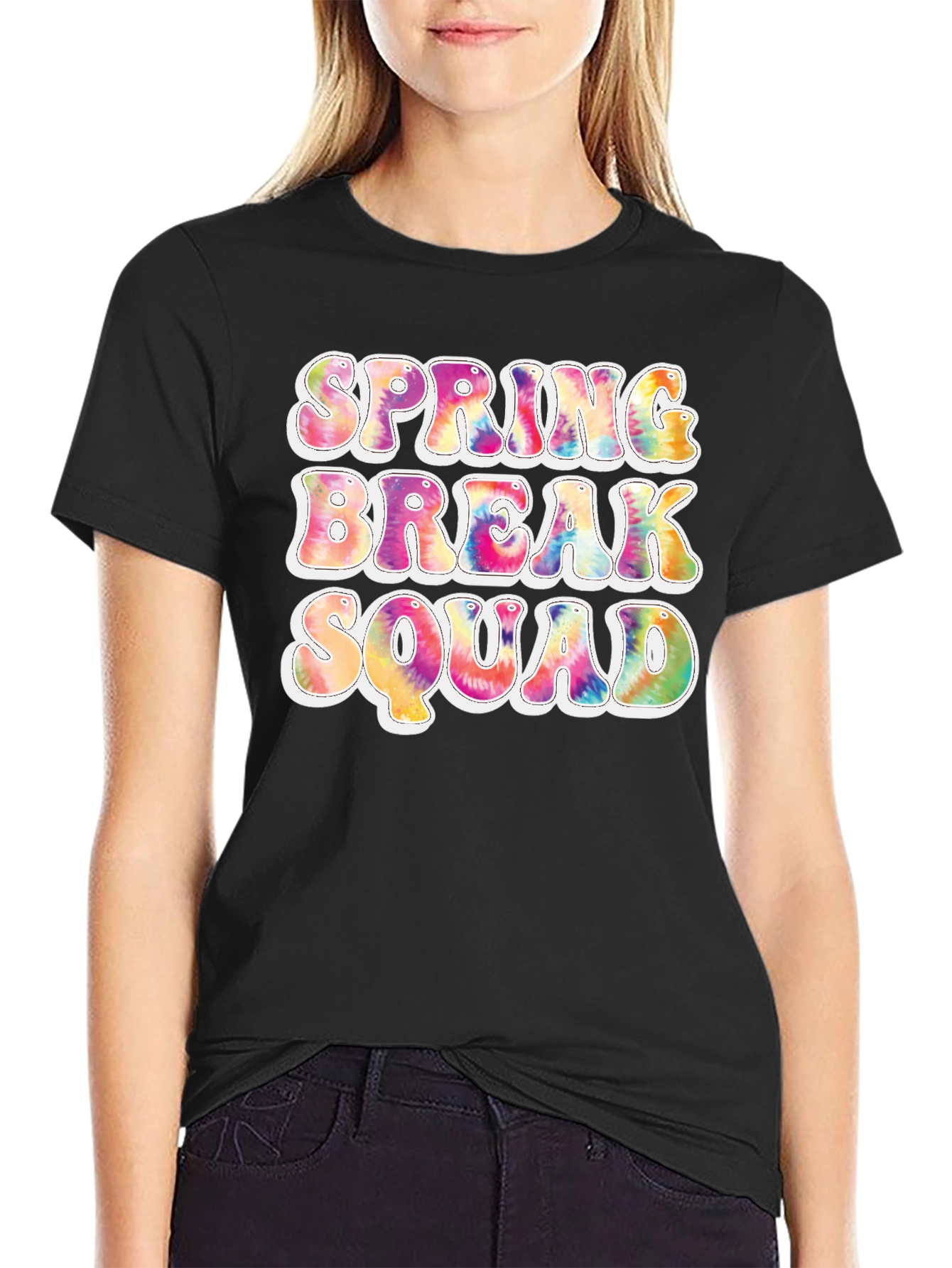 Spring Break Squad Tie Dye T-Shirt