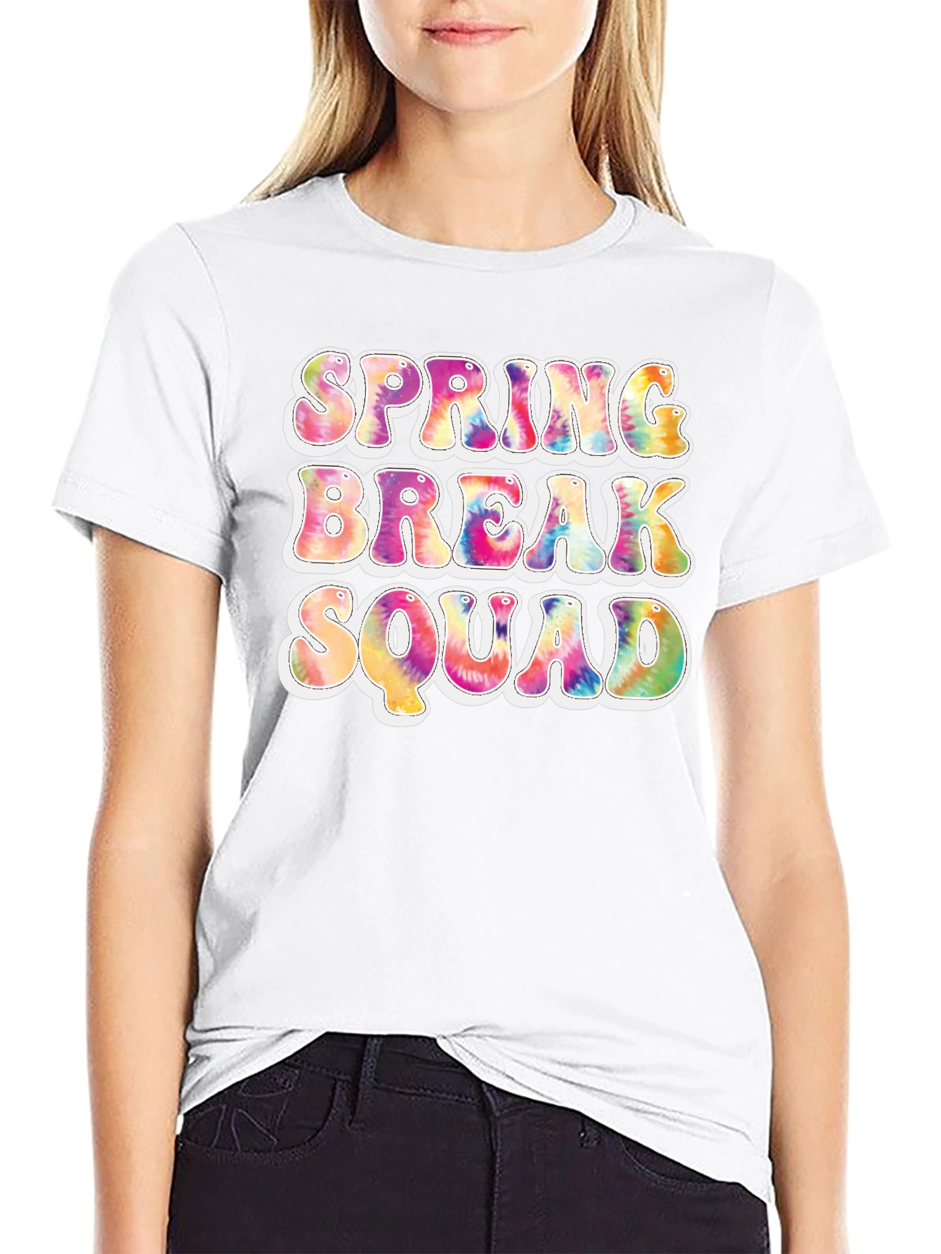 Spring Break Squad Tie Dye T-Shirt