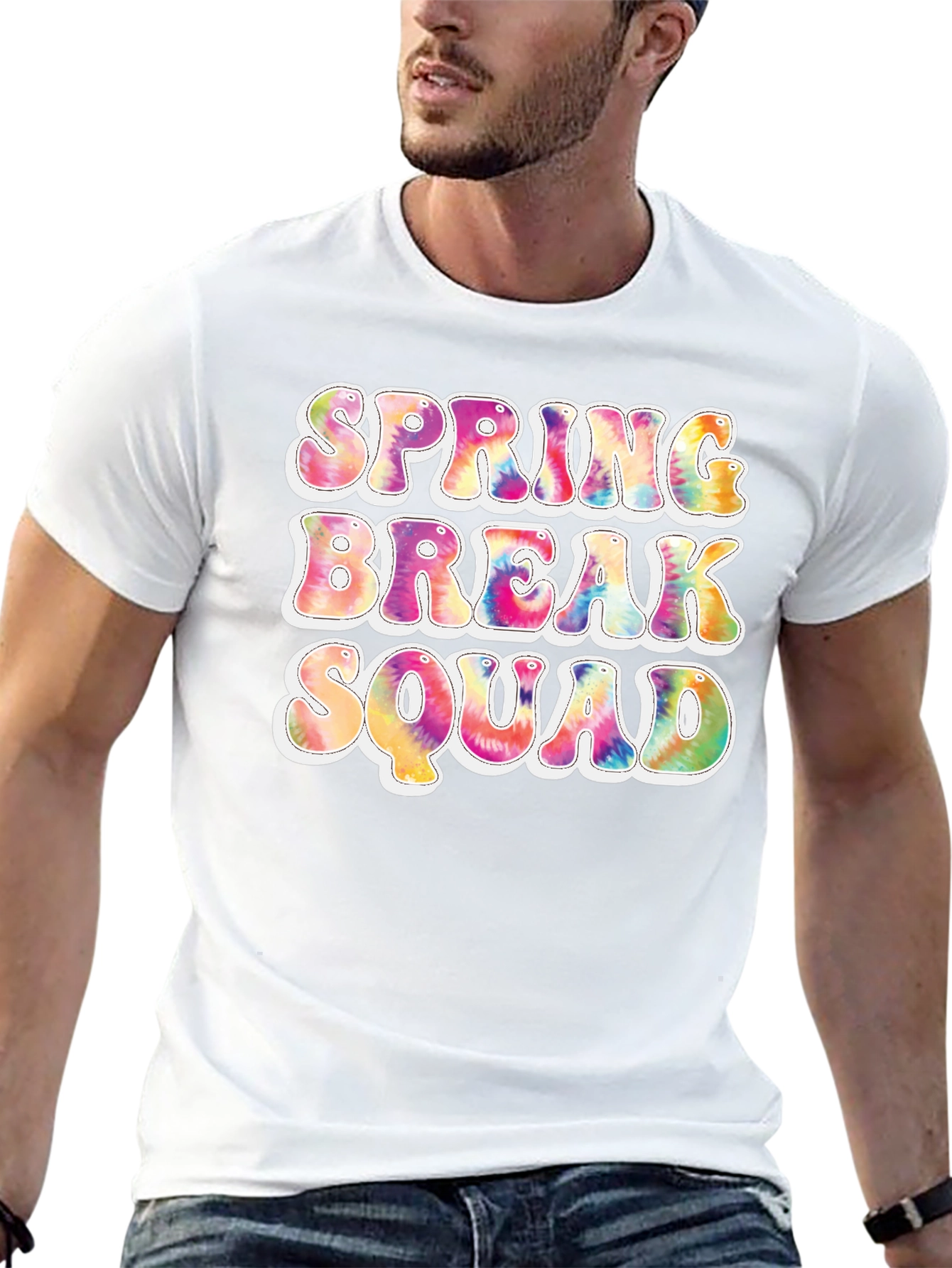 Spring Break Squad Tie Dye T-Shirt