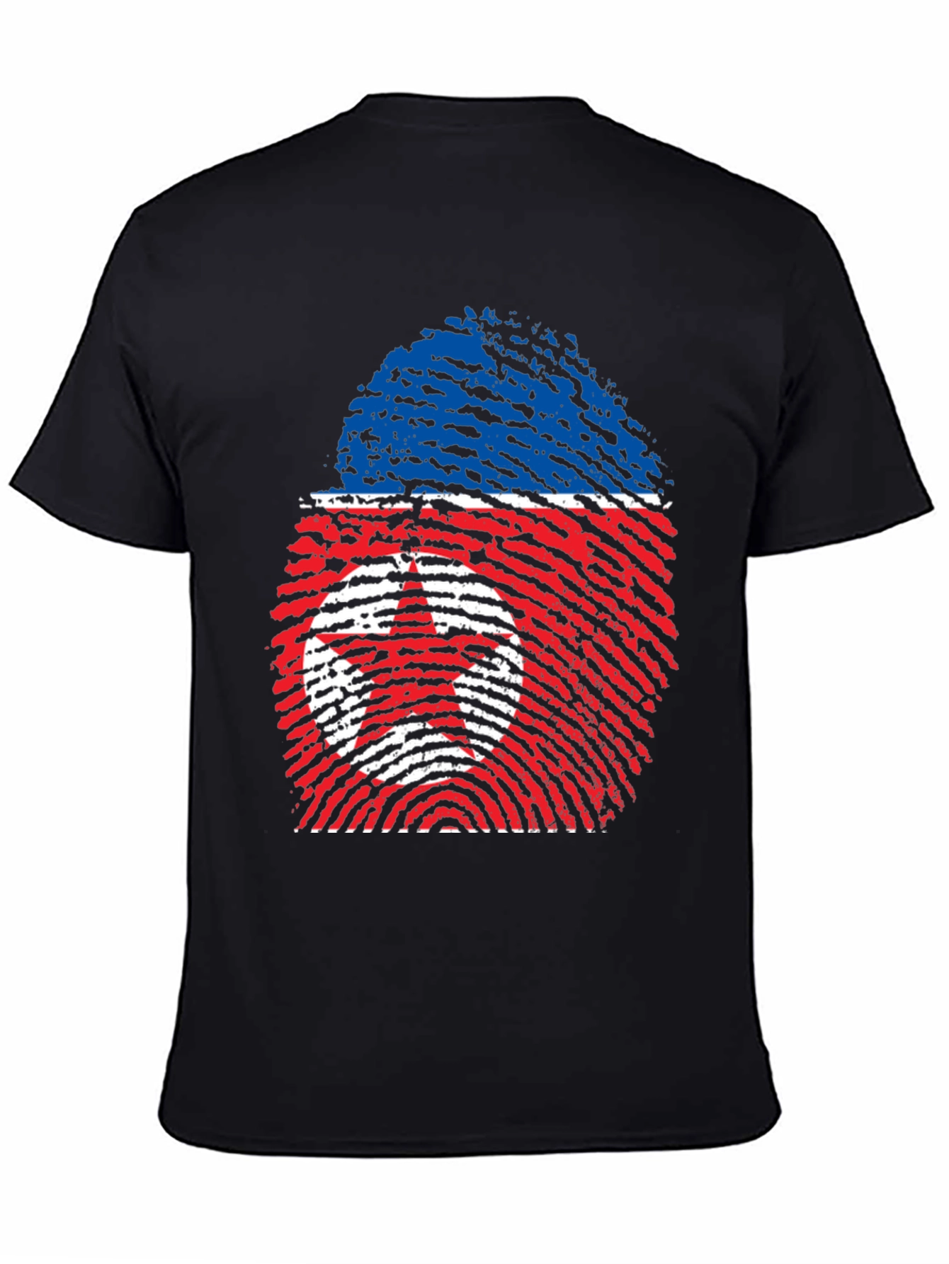 North Korea Fingerprint Flag T-Shirt