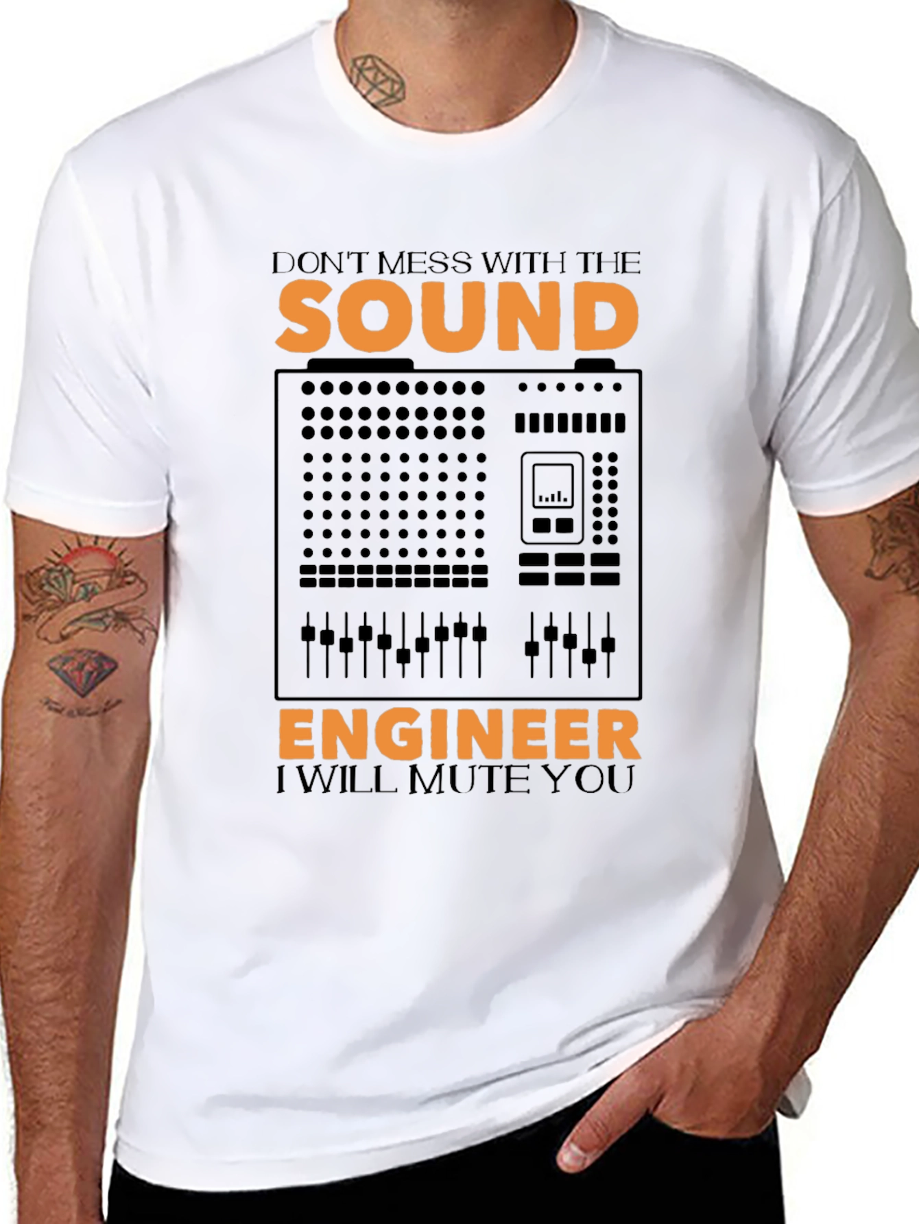 Sound Engineer Mute You Graphic T-Shirt
