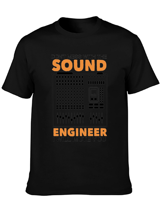 Sound Engineer Mute You Graphic T-Shirt