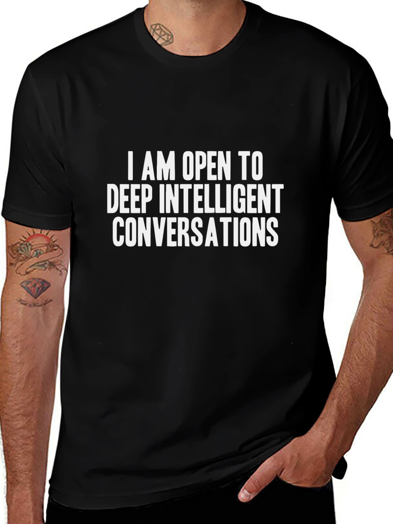 Deep Conversation T-Shirt - Funny Slogan Tee