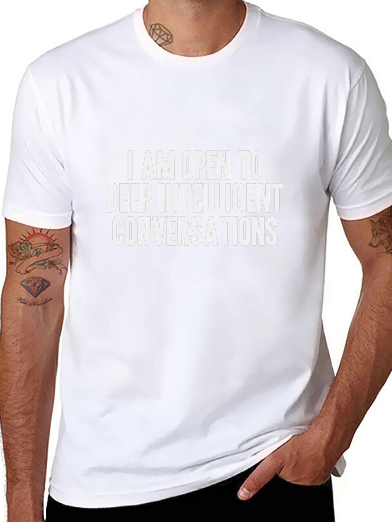 Deep Conversation T-Shirt - Funny Slogan Tee