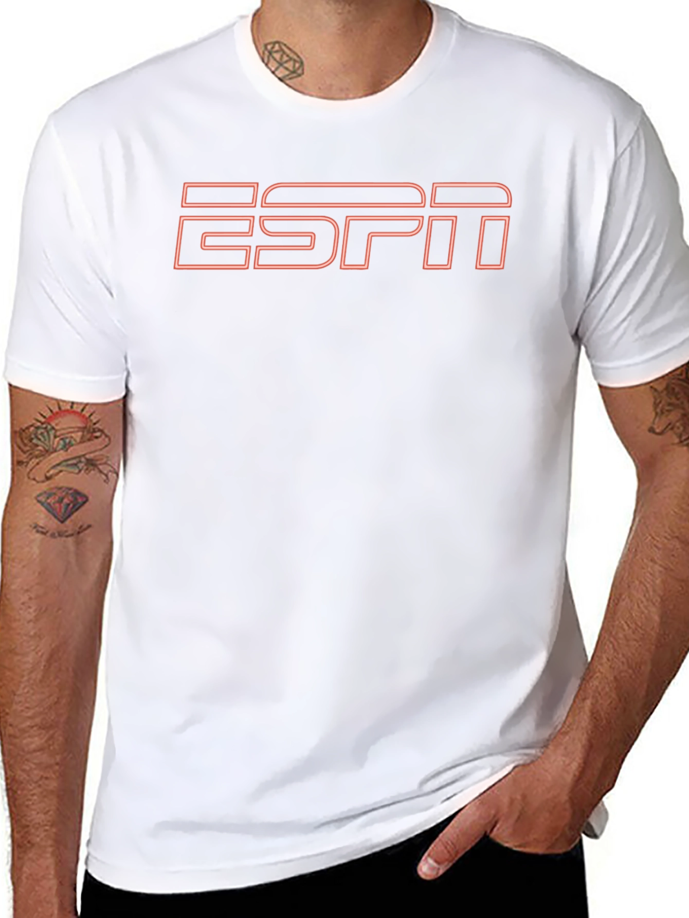ESPN Neon Logo T-Shirt - Retro Style