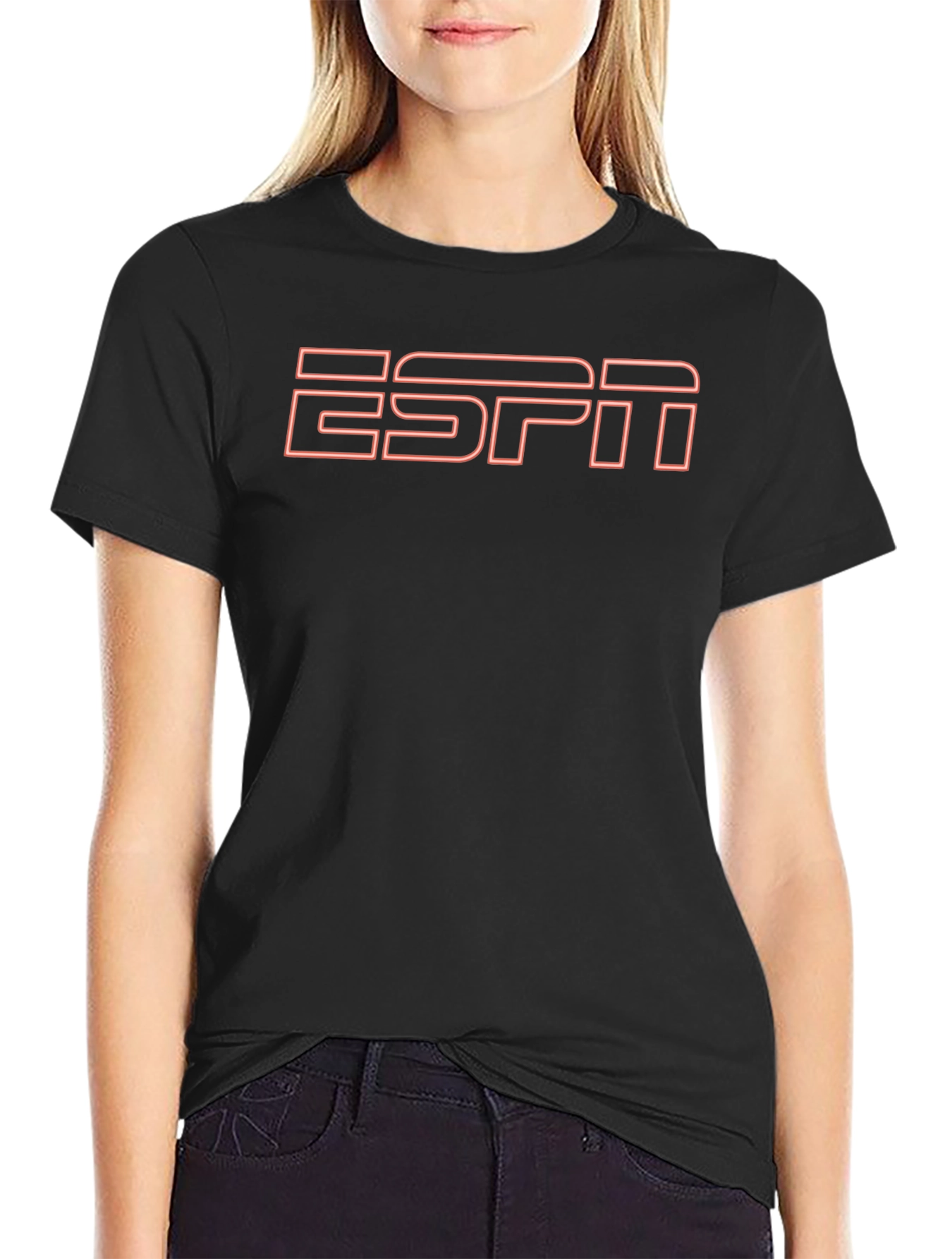 ESPN Neon Logo T-Shirt - Retro Style