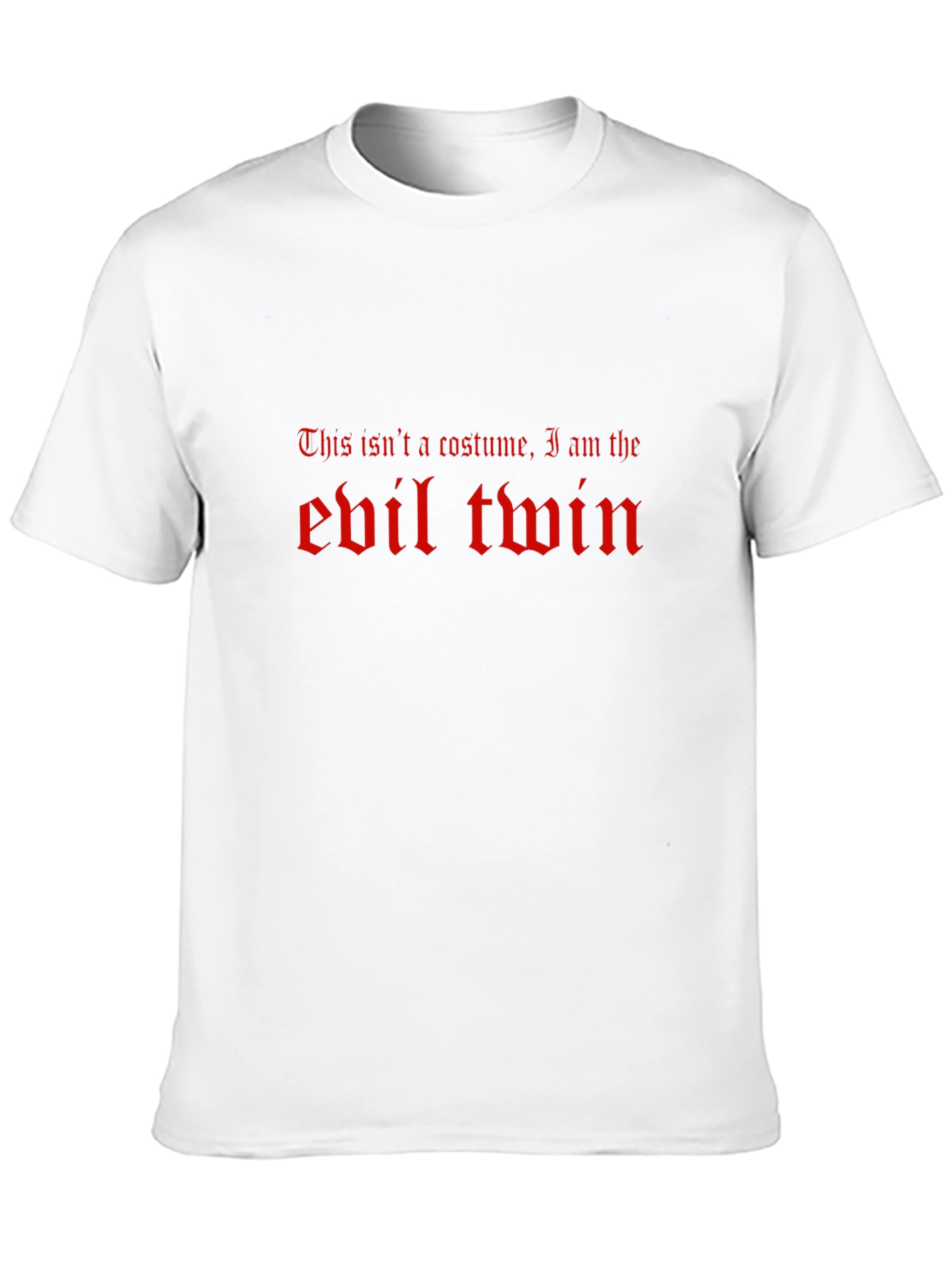 Evil Twin Graphic Tee - Funny Halloween Costume T-Shirt