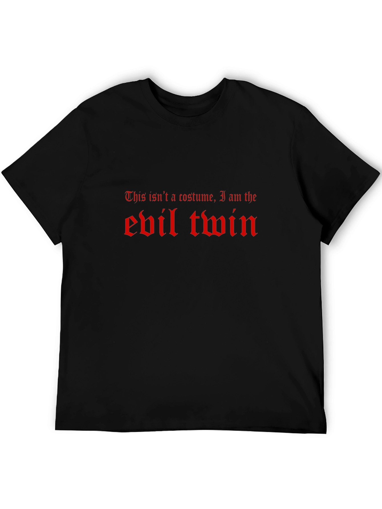 Evil Twin Graphic Tee - Funny Halloween Costume T-Shirt